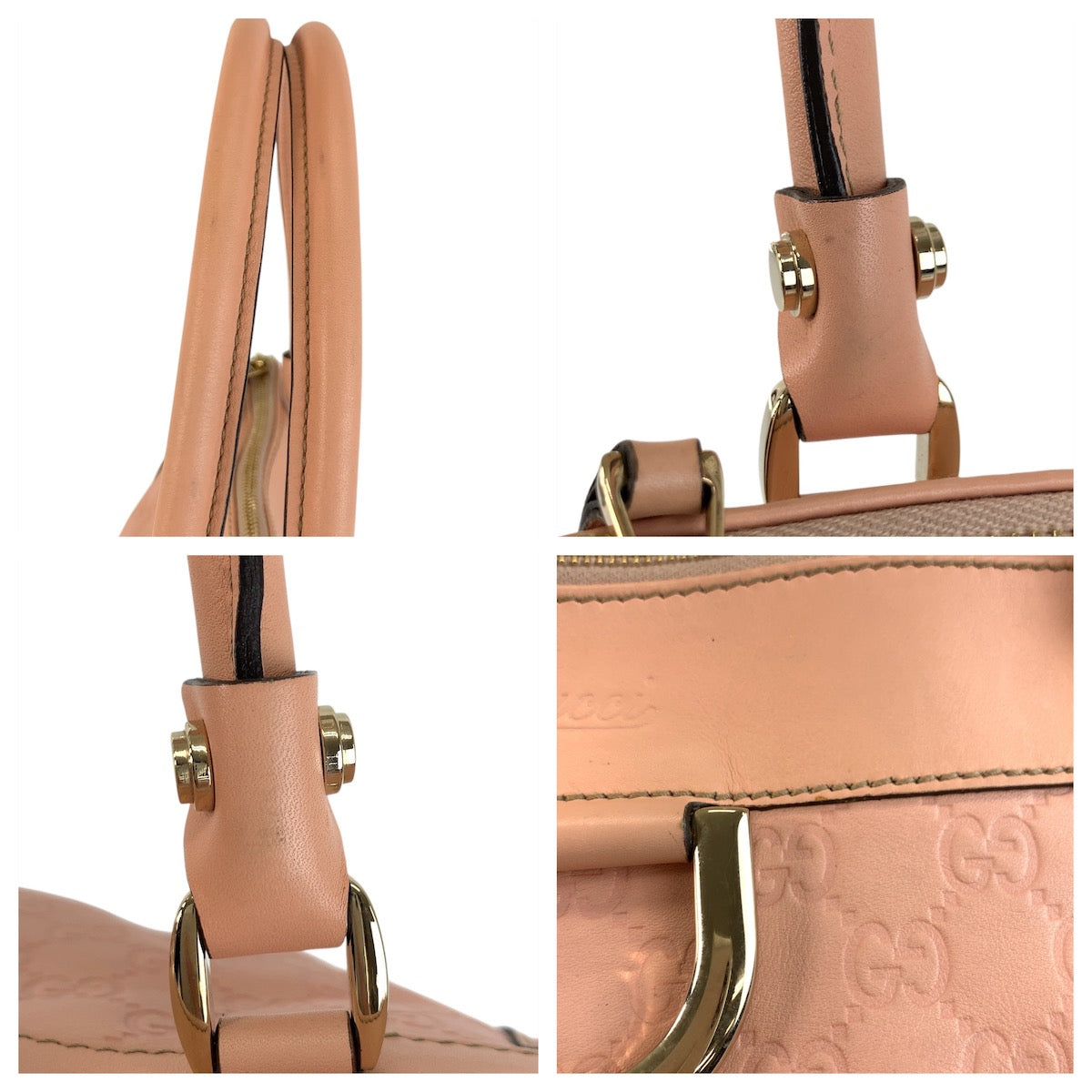 19341
GUCCI グッチ アビー グッチシマ ピンク ゴールド金具 レザー 189831 トートバッグ ショルダーバッグ レディース ABP52