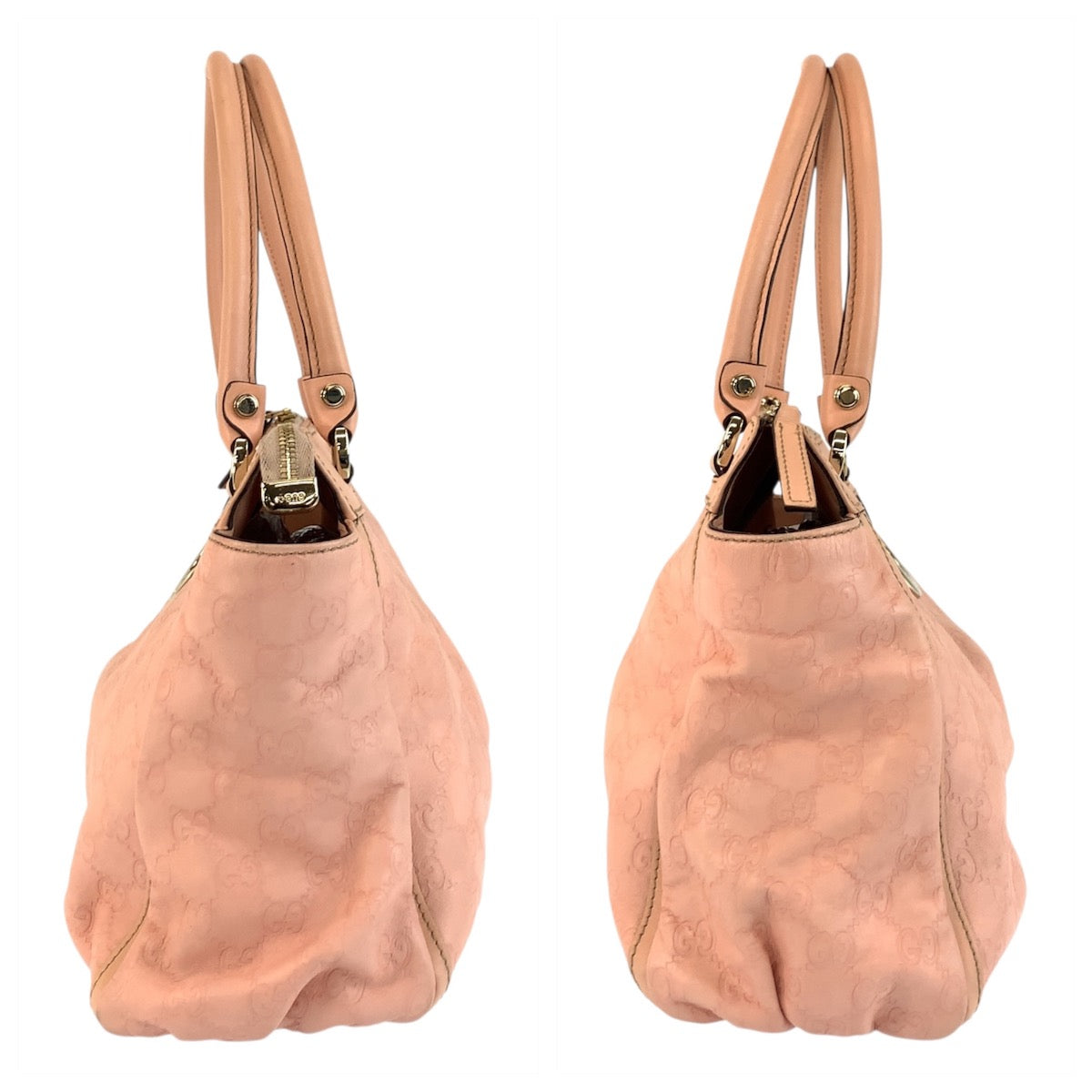 19341
GUCCI グッチ アビー グッチシマ ピンク ゴールド金具 レザー 189831 トートバッグ ショルダーバッグ レディース ABP52