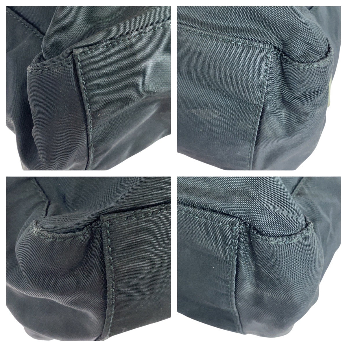 19342
PRADA プラダ テスート 三角ロゴプレート ブラック 黒 シルバー金具 ナイロン ショルダーバッグ  レディース AB31