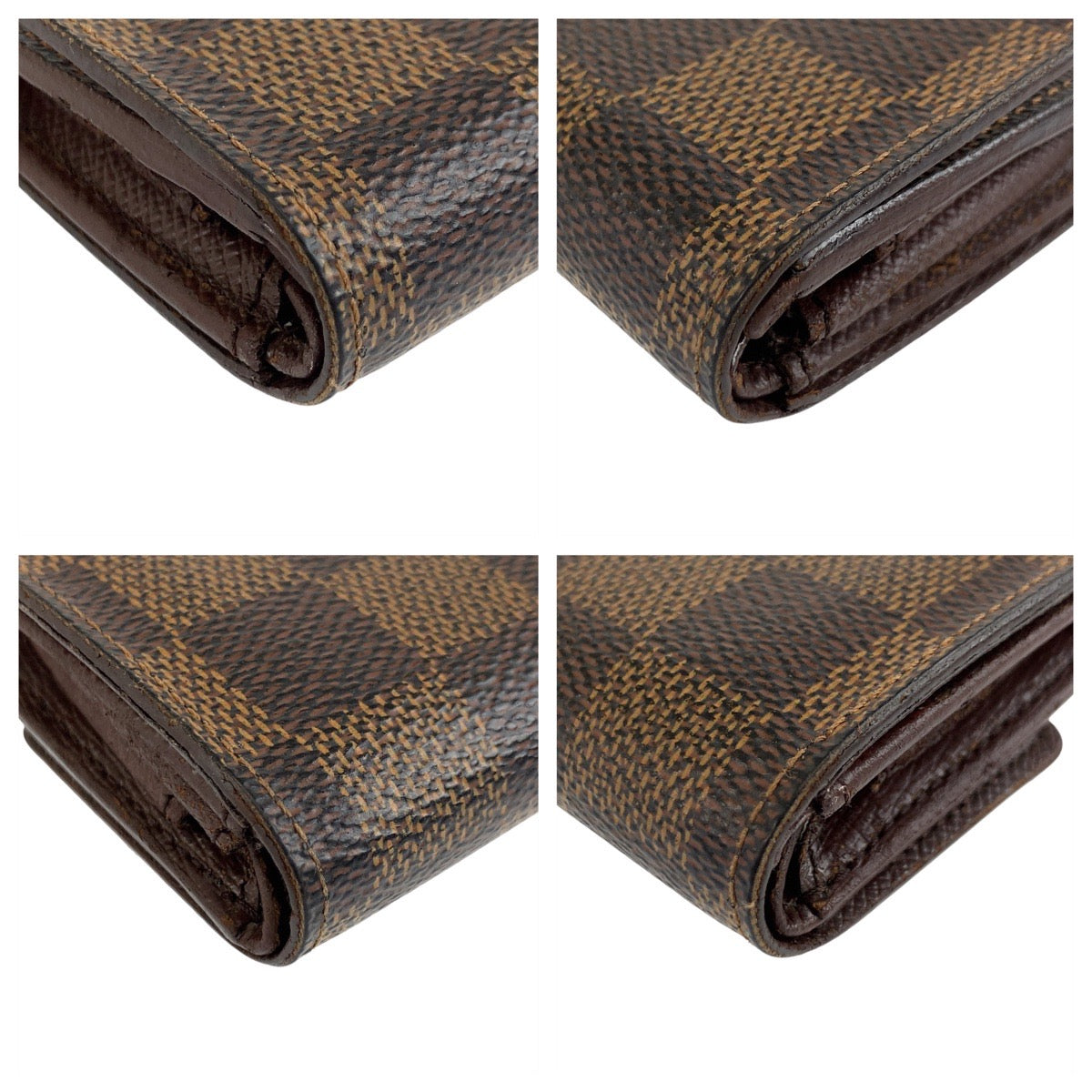 19356
LOUIS VUITTON ルイヴィトン ダミエ ポルトモネ プラ ブラウン ゴールド金具 PVC N61930 コインケース 小銭入れ  メンズ AB13