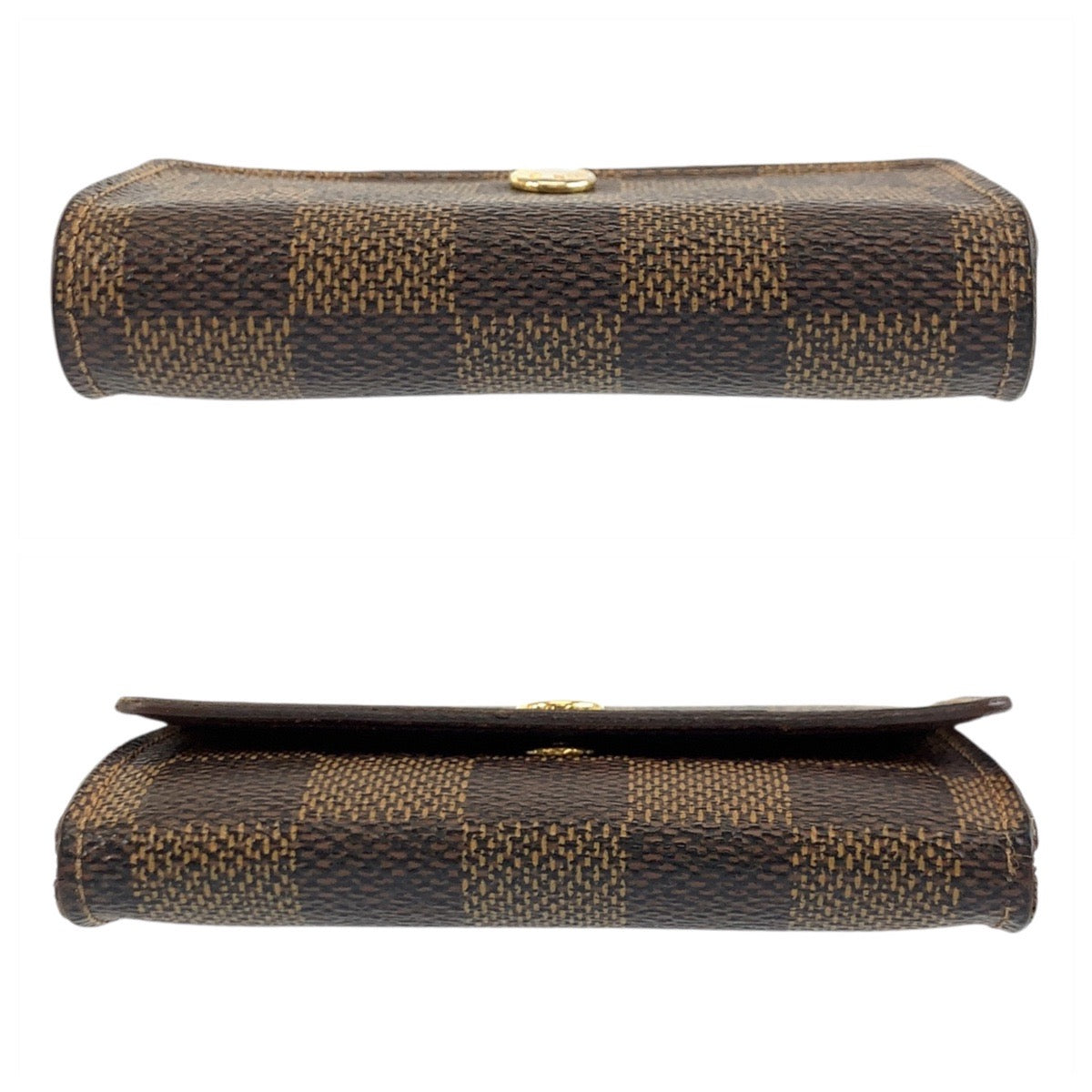 19356
LOUIS VUITTON ルイヴィトン ダミエ ポルトモネ プラ ブラウン ゴールド金具 PVC N61930 コインケース 小銭入れ  メンズ AB13