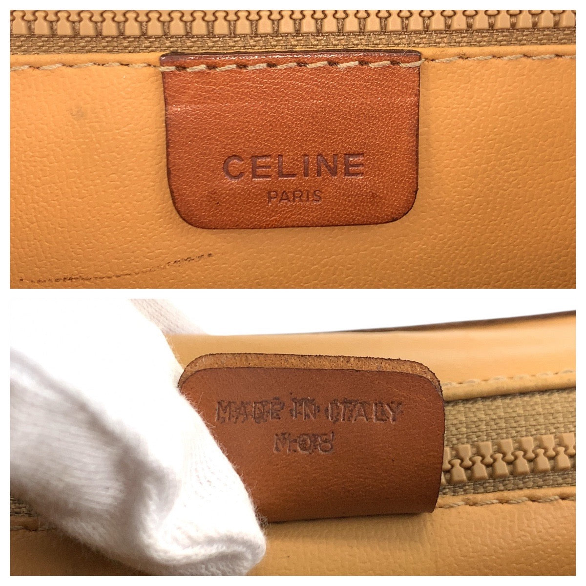 19360
CELINE セリーヌ マカダム ブラウン ゴールド金具 PVC / レザー M08 クラッチバッグ セカンドバッグ  レディース AB13