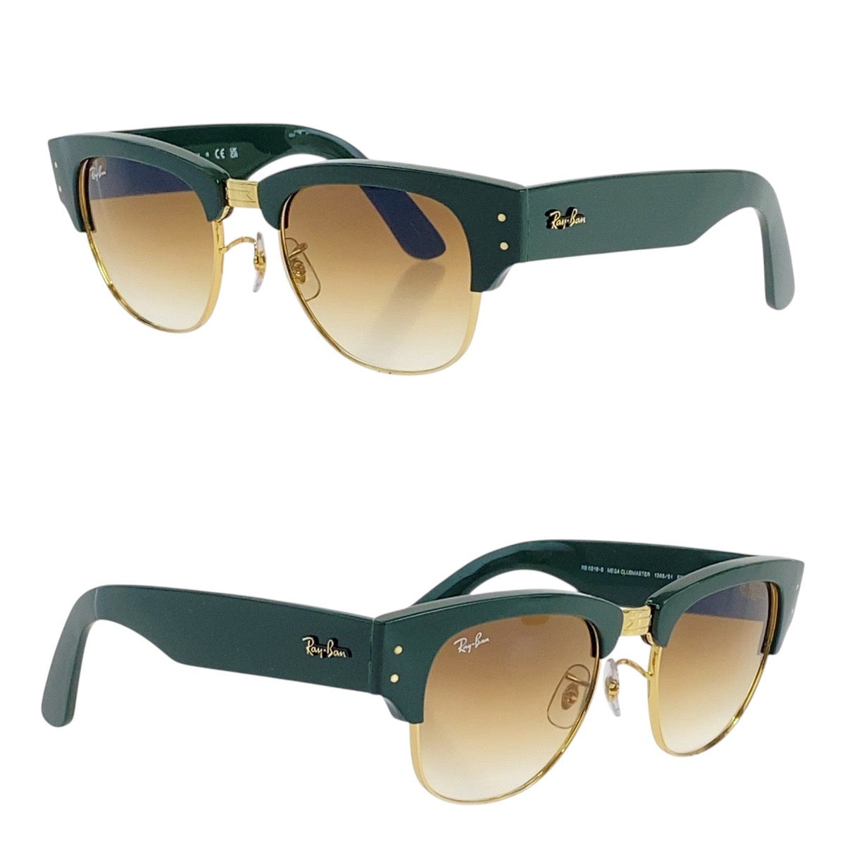 19365
Ray-Ban レイバン クラブマスター グリーン ブラウン ゴールド ガラス / プラスチック 1368 51 53□21 145 2N サングラス ウェリントン  メンズ ABP16