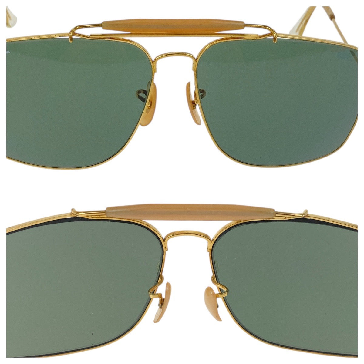 19370
Ray-Ban レイバン Vintage Bausch & Lomb Aviator Gold Metal 62◻︎14 Sunglasses Unisex Teardrop Men's AB16