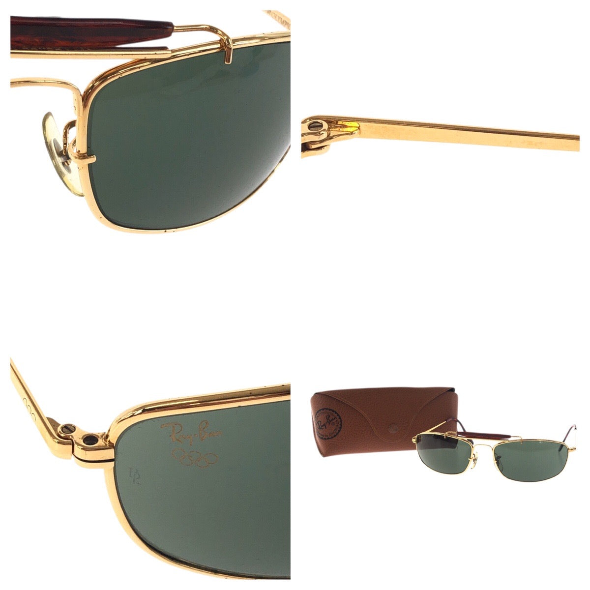 19371
Ray-Ban レイバン ヴィンテージ B&L RAY-BAN U.S.A OLYMPIC GAMES ブラック ゴールド金具 ガラス / メタル 62□18 サングラス スクエア  メンズ AB16