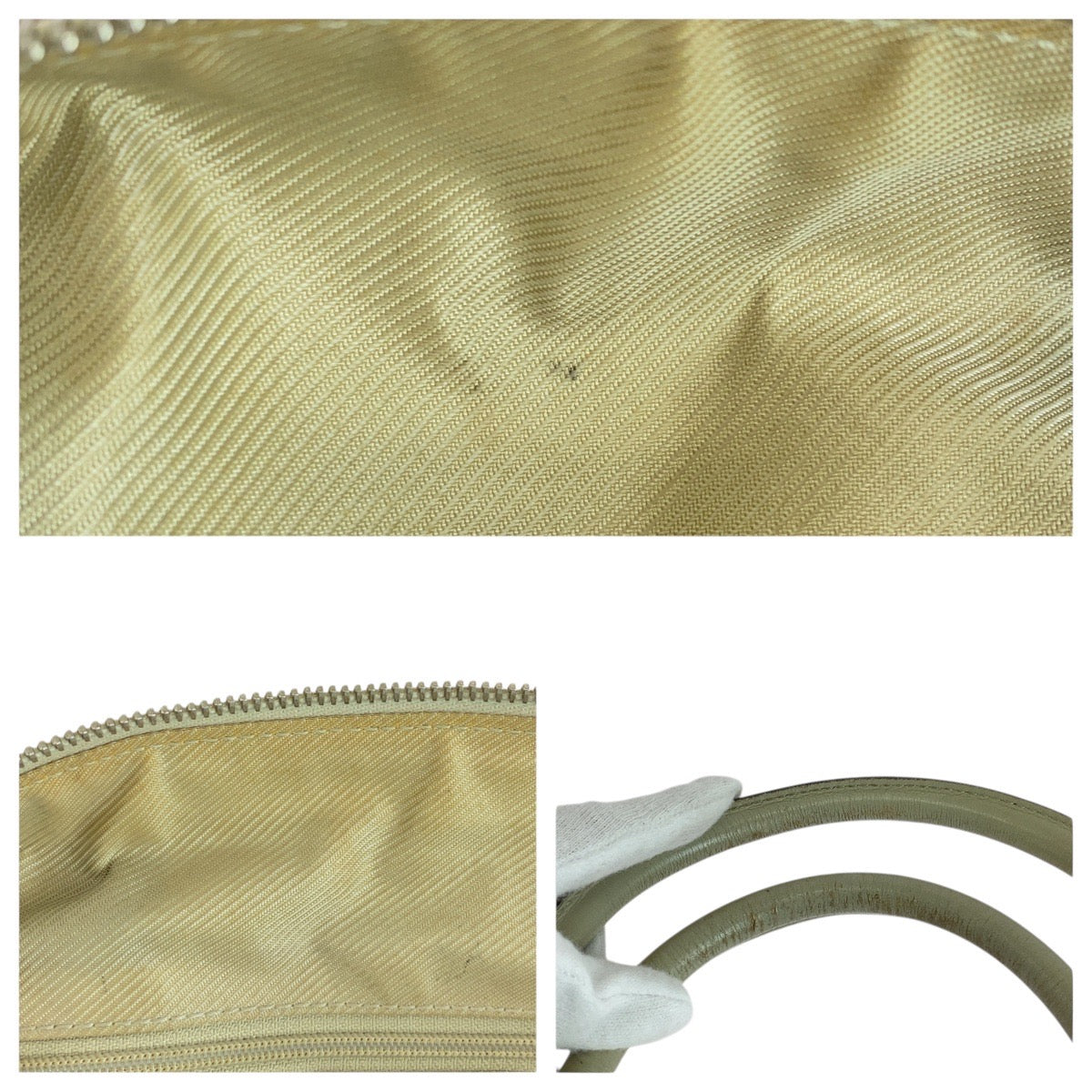 19309
GUCCI グッチ ベージュ ゴールド金具 GGキャンバス / レザー 000 0851 ハンドバッグ ショルダーバッグ  レディース B17