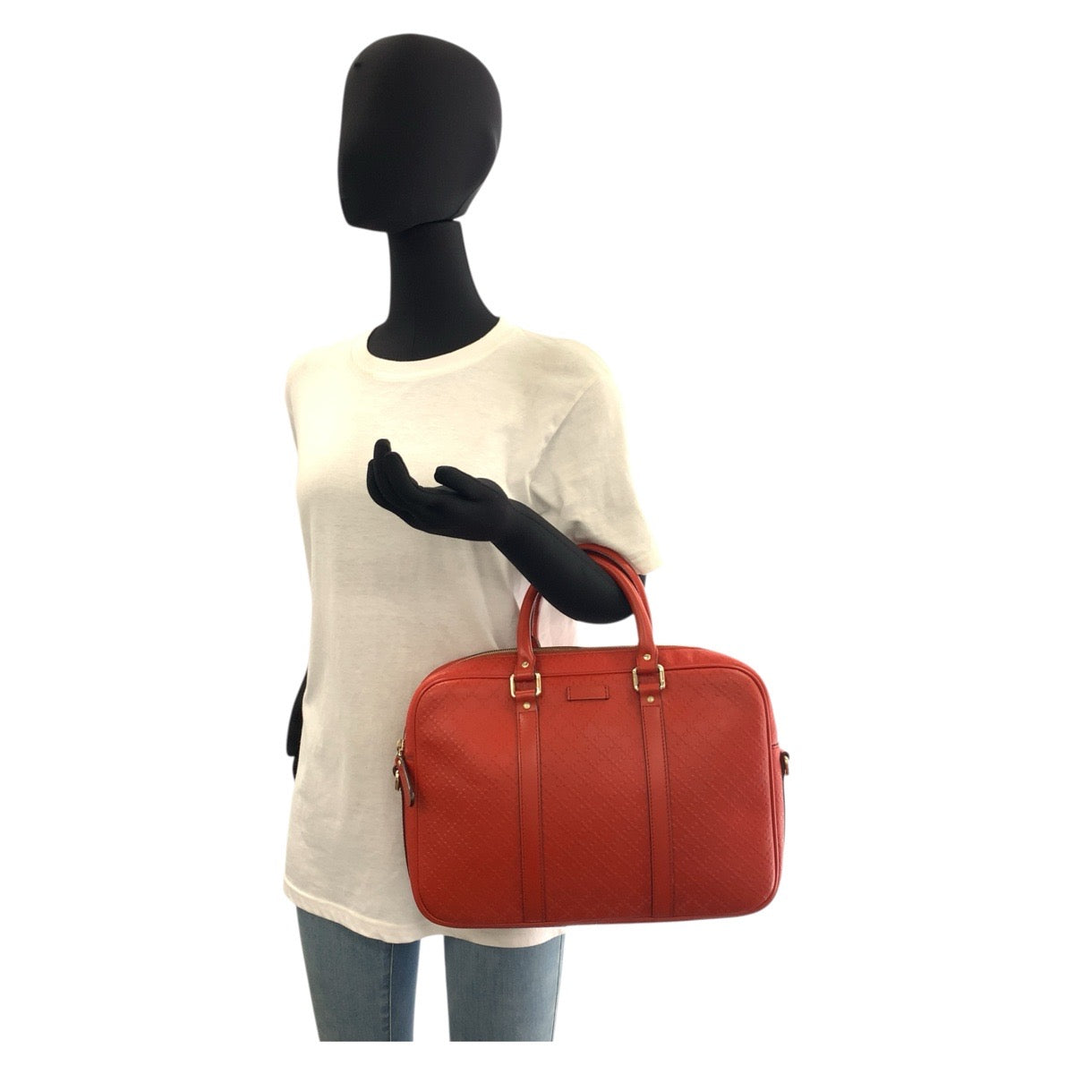 19372
GUCCI グッチ ディアマンテ レッド ゴールド金具 レザー 344357 ビジネスバッグ ブリーフケース 男女兼用 メンズ ABP45