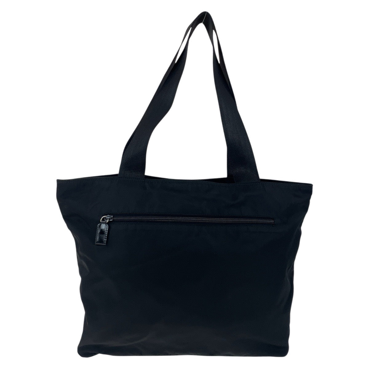 19378
PRADA プラダ テスート  三角ロゴプレート ブラック 黒 シルバー金具  ナイロン トートバッグ ショルダーバッグ  レディース ABP31