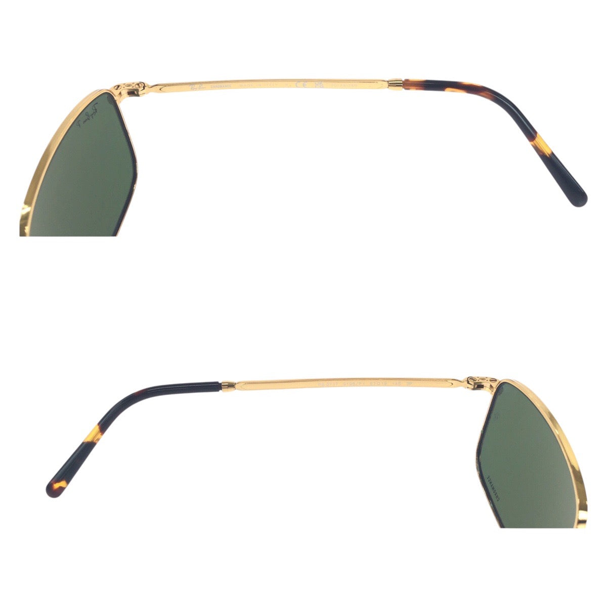 19382
Ray-Ban レイバン ゴールド グリーン 合金 RB3717 サングラス スクエア  メンズ A17