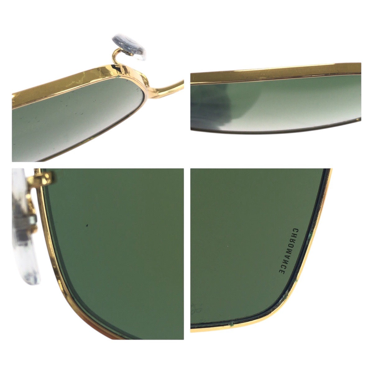 19382
Ray-Ban レイバン ゴールド グリーン 合金 RB3717 サングラス スクエア  メンズ A17