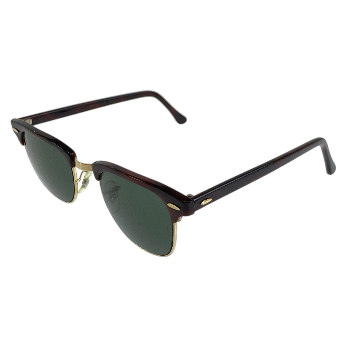 19383
Ray-Ban レイバン クラブマスター B＆L ブラウン ゴールド グリーン 合金 / プラスチック W0366 サングラス スクエア  メンズ ABP17
