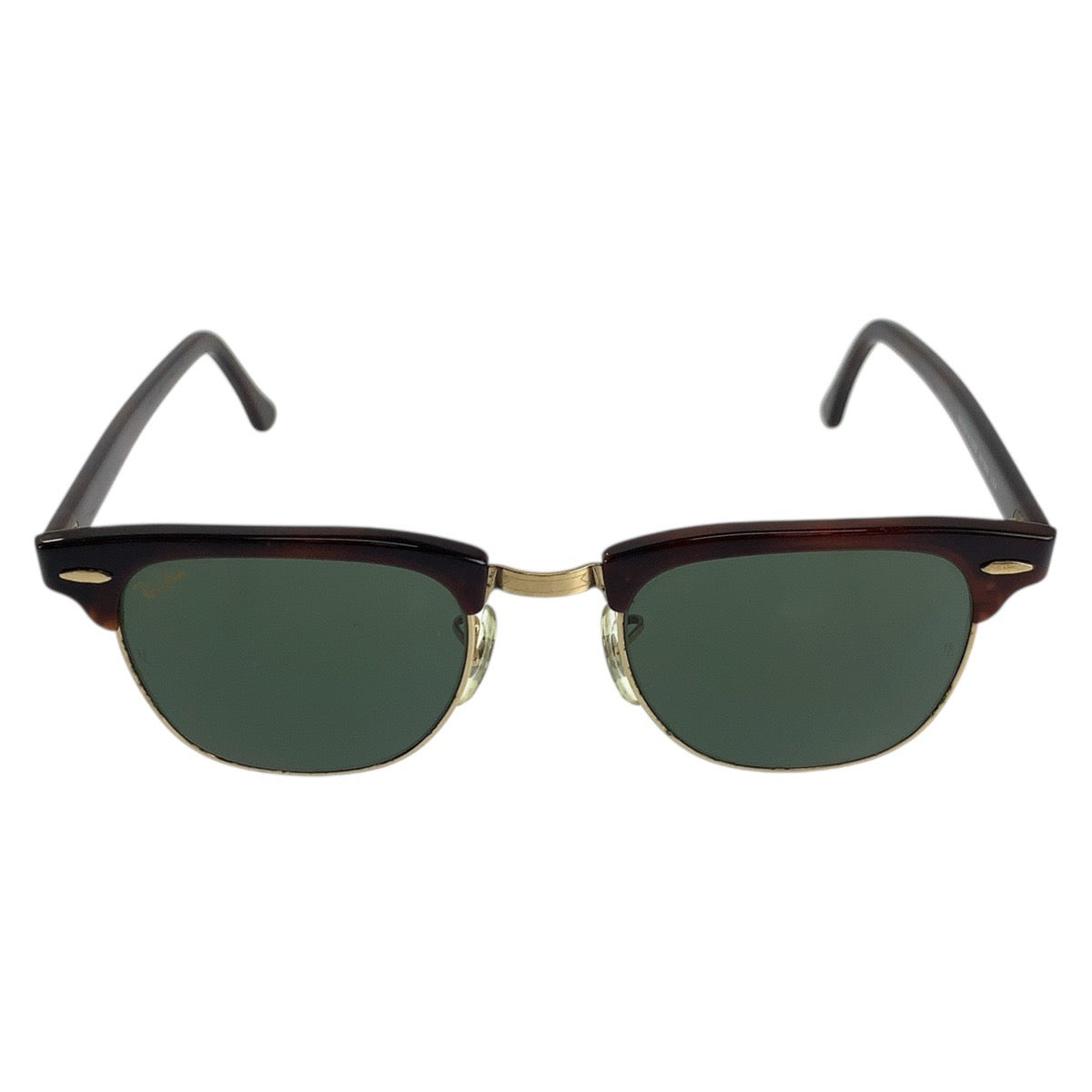 19383
Ray-Ban レイバン クラブマスター B＆L ブラウン ゴールド グリーン 合金 / プラスチック W0366 サングラス スクエア  メンズ ABP17
