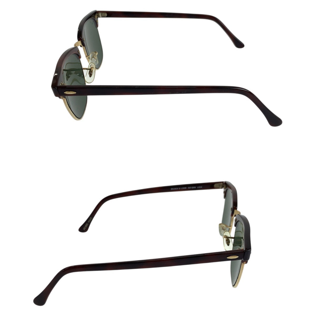 19383
Ray-Ban レイバン クラブマスター B＆L ブラウン ゴールド グリーン 合金 / プラスチック W0366 サングラス スクエア  メンズ ABP17
