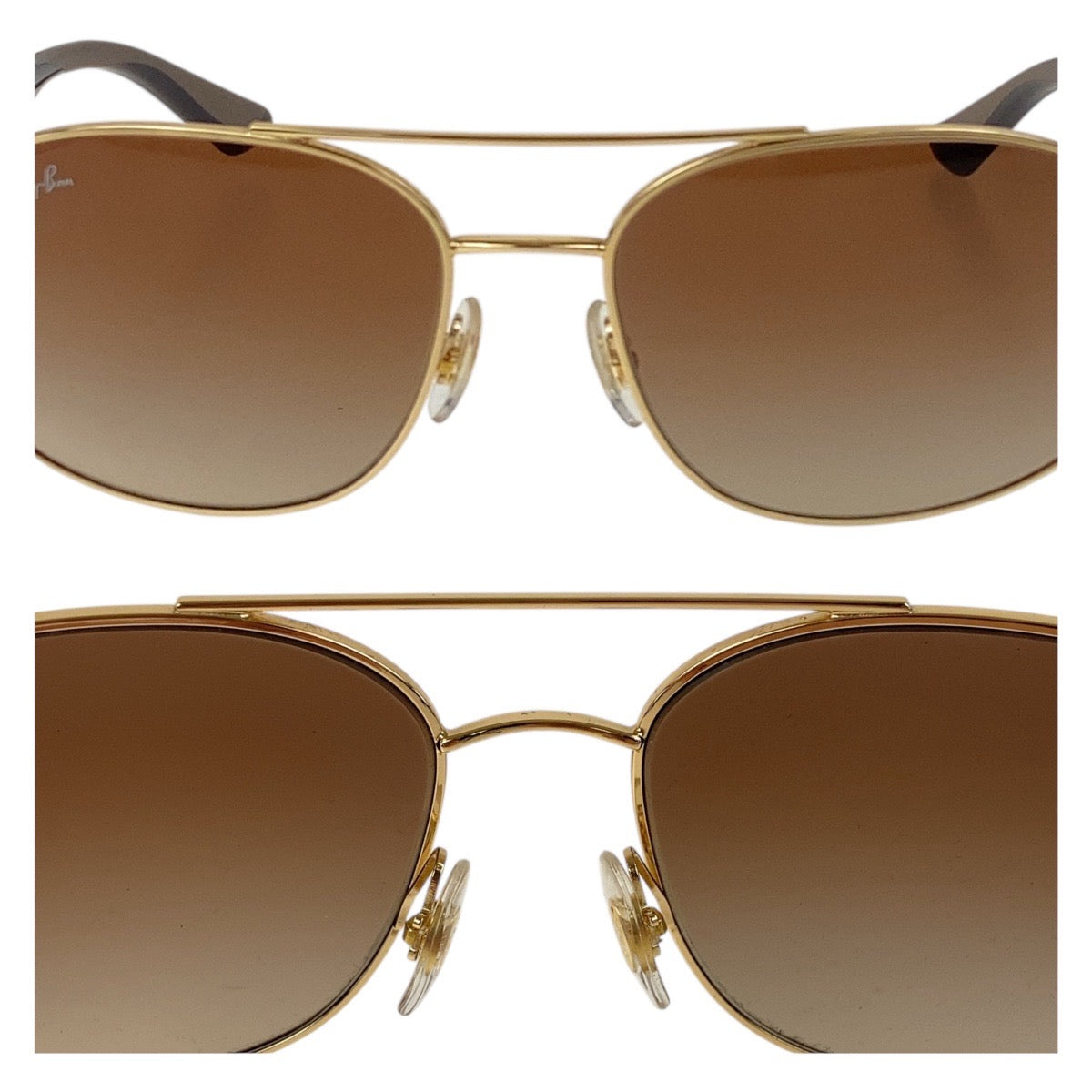 19384
Ray-Ban レイバン ブラウン ゴールド金具 メタル / プラスチック RB 3533 001/13 58□17 140 3N サングラス 男女兼用 ティアドロップ メンズ A17