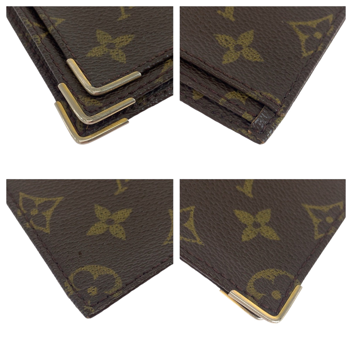 19389
LOUIS VUITTON ルイヴィトン モノグラム 株式上場記念 小切手ケース OFFERT PAR ブラウン ゴールド金具 PVC 長財布 小切手ケース  レディース ABP13