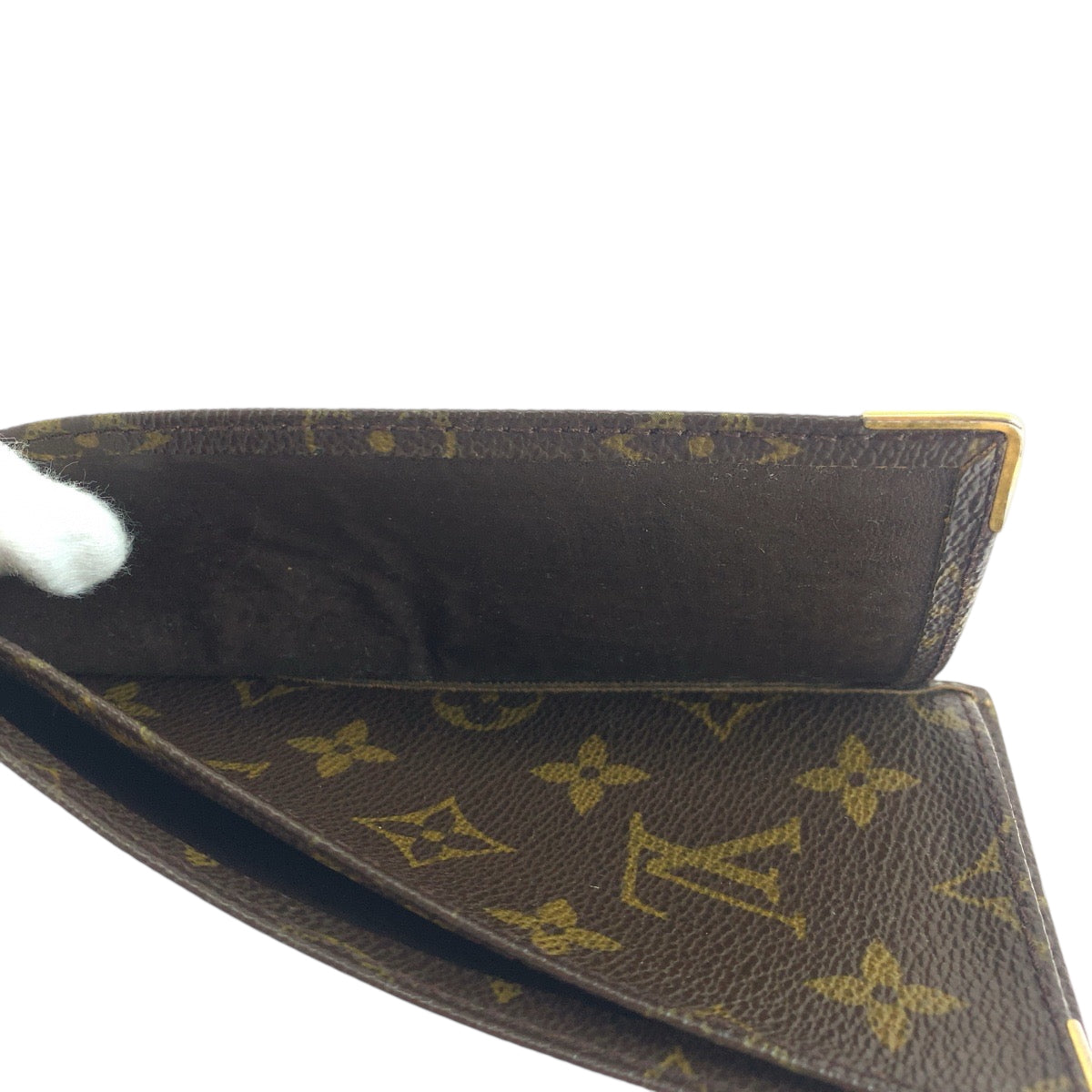 19389
LOUIS VUITTON ルイヴィトン モノグラム 株式上場記念 小切手ケース OFFERT PAR ブラウン ゴールド金具 PVC 長財布 小切手ケース  レディース ABP13