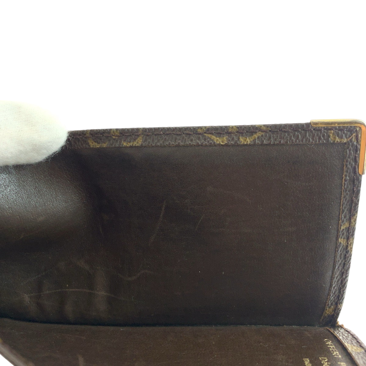 19389
LOUIS VUITTON ルイヴィトン モノグラム 株式上場記念 小切手ケース OFFERT PAR ブラウン ゴールド金具 PVC 長財布 小切手ケース  レディース ABP13