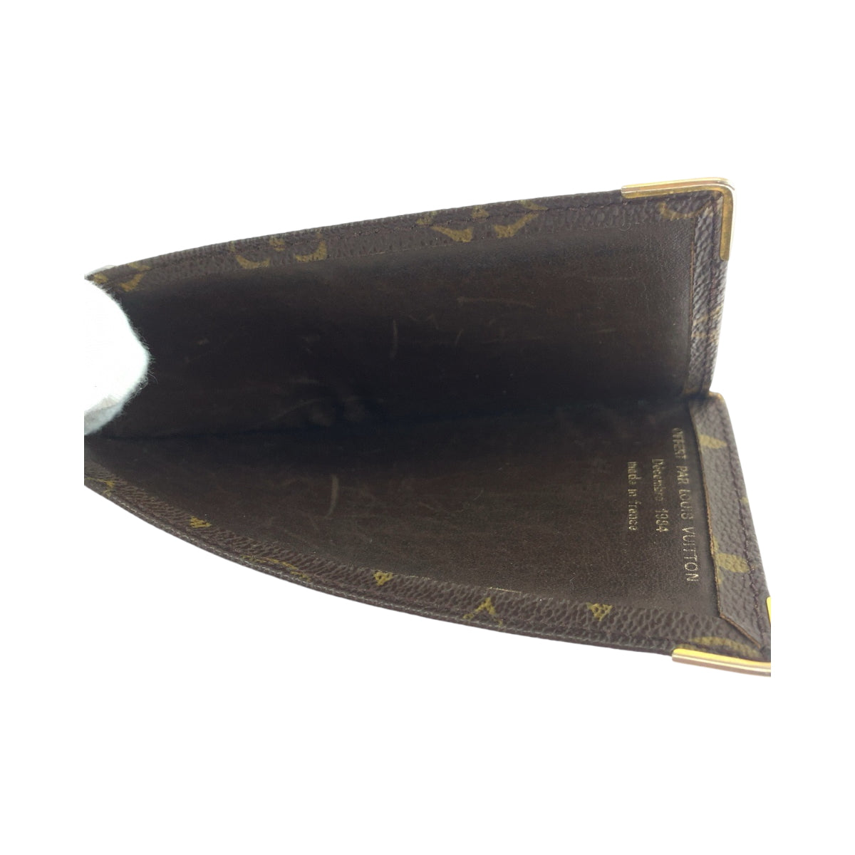 19389
LOUIS VUITTON ルイヴィトン モノグラム 株式上場記念 小切手ケース OFFERT PAR ブラウン ゴールド金具 PVC 長財布 小切手ケース  レディース ABP13