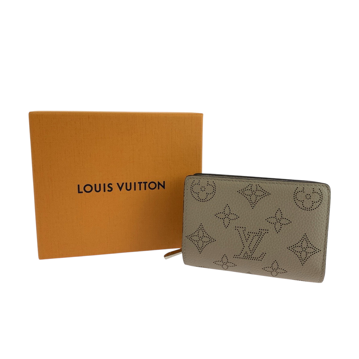 19386
LOUIS VUITTON ルイヴィトン モノグラム マヒナ ポルトフォイユ クレア ガレ ベージュ シルバー金具 レザー M80817 折財布 コンパクトウォレット  レディース ABP50