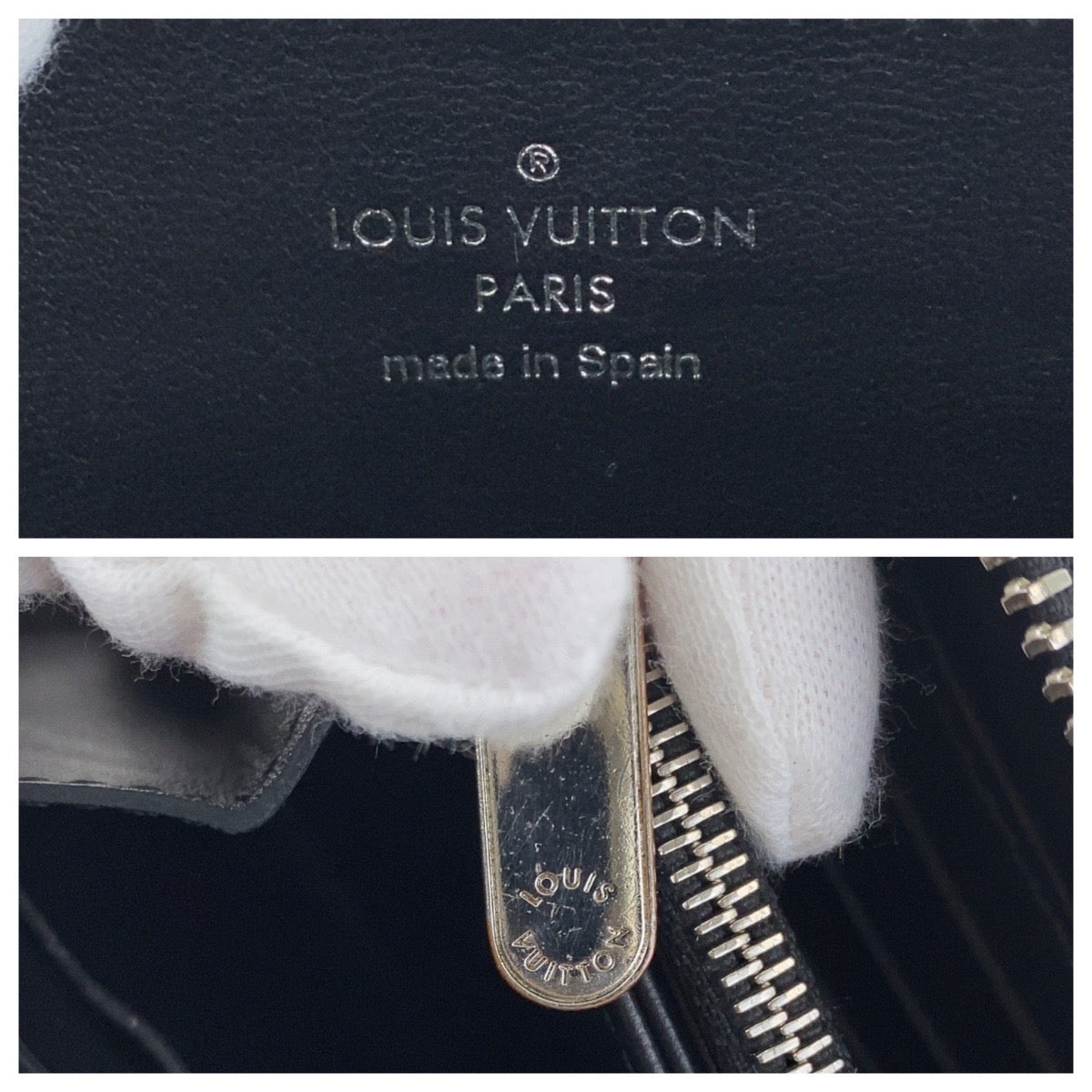 19392
LOUIS VUITTON ルイヴィトン モノグラム マヒナ ジッピーウォレット ブラック 黒 シルバー金具 レザー 長財布 ラウンドファスナー  レディース AB17