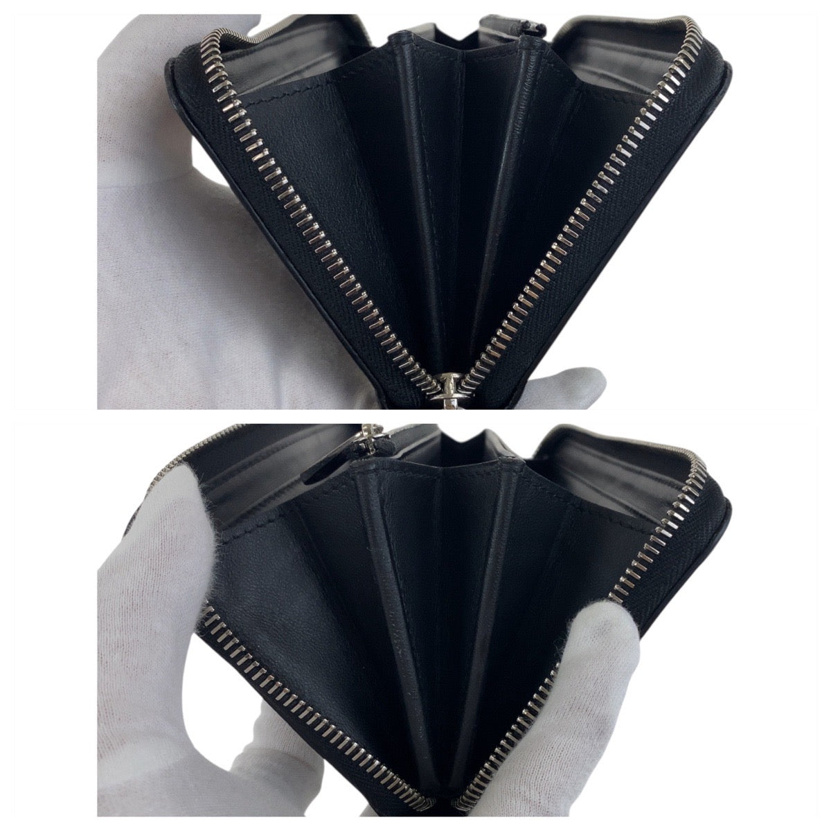 19392
LOUIS VUITTON ルイヴィトン モノグラム マヒナ ジッピーウォレット ブラック 黒 シルバー金具 レザー 長財布 ラウンドファスナー  レディース AB17