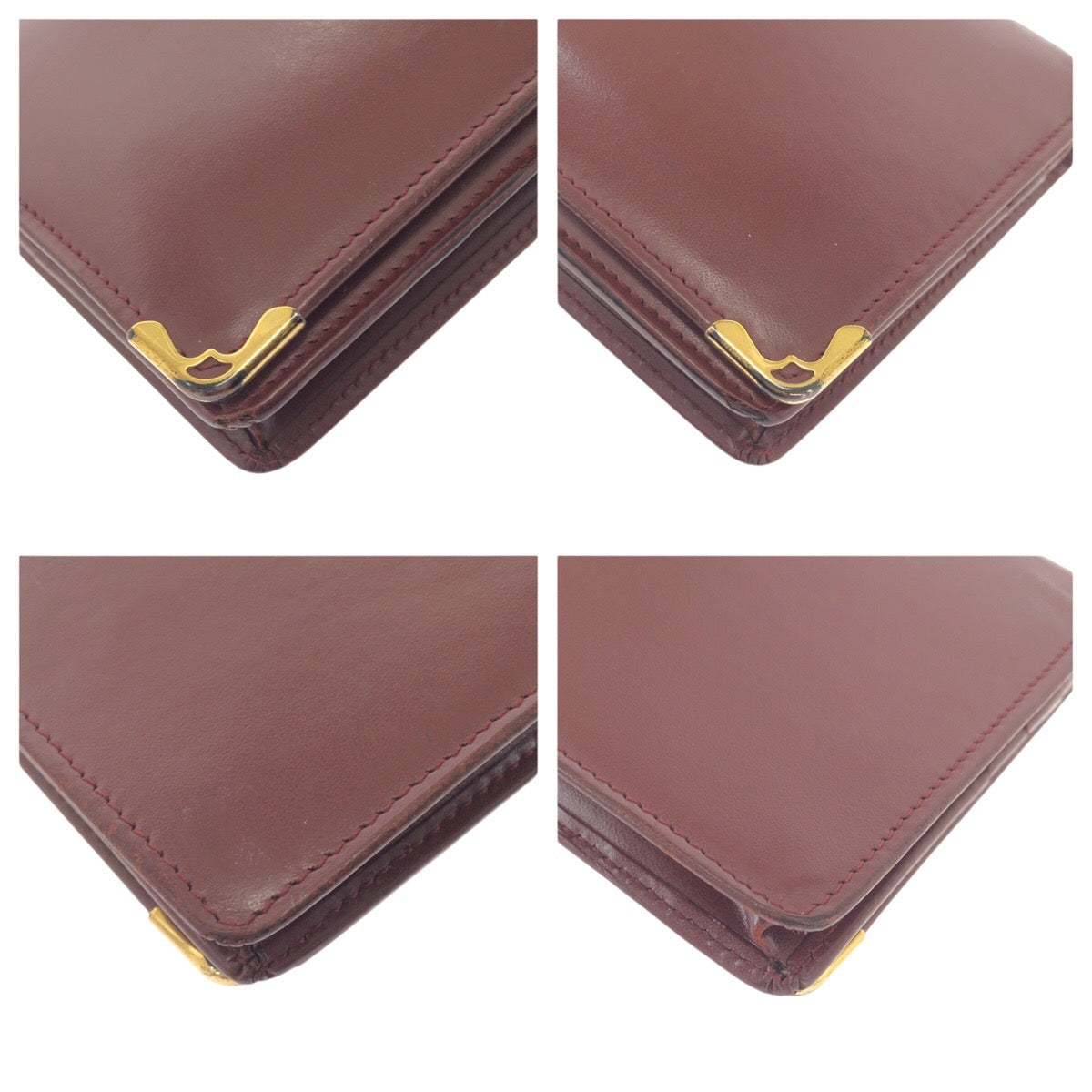 19397
CARTIER カルティエ ヴィンテージ マストライン ワインレッド ゴールド金具 レザー 長財布 ロングウォレット レディース B7