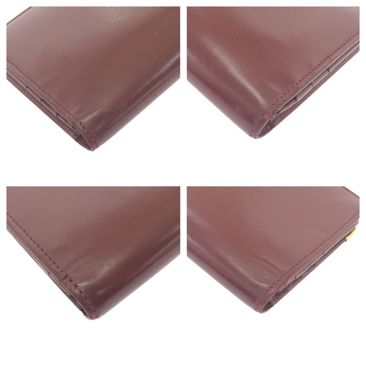 19397
CARTIER カルティエ ヴィンテージ マストライン ワインレッド ゴールド金具 レザー 長財布 ロングウォレット レディース B7