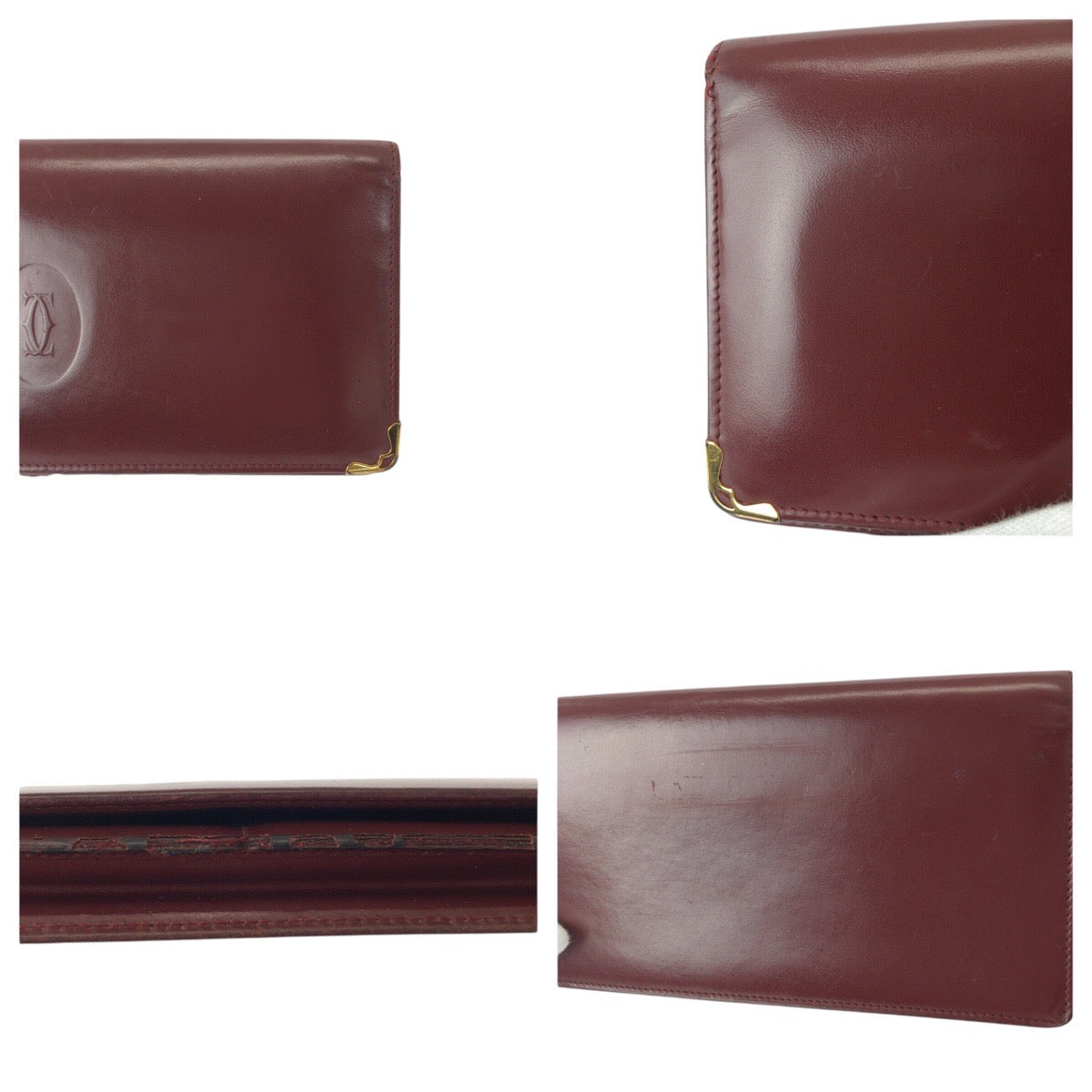 19397
CARTIER カルティエ ヴィンテージ マストライン ワインレッド ゴールド金具 レザー 長財布 ロングウォレット レディース B7