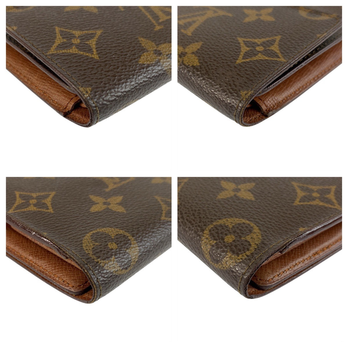 19404
LOUIS VUITTON ルイヴィトン モノグラム ポルトトレゾール インターナショナル ブラウン ゴールド金具 PVC M61215 長財布 ロングウォレット  レディース AB13