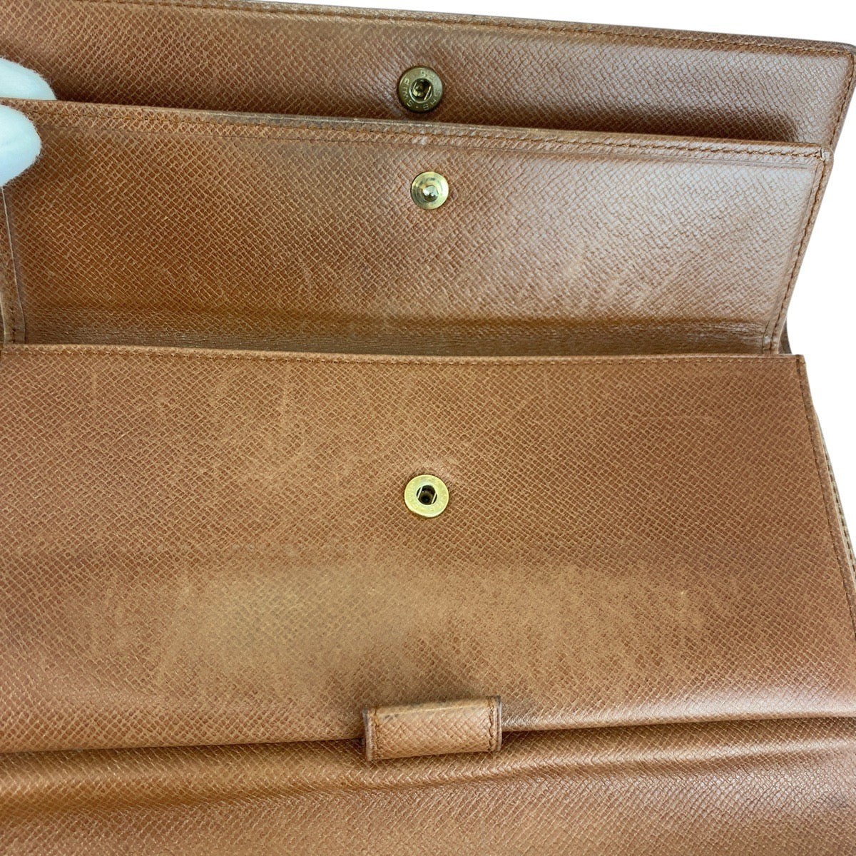 19404
LOUIS VUITTON ルイヴィトン モノグラム ポルトトレゾール インターナショナル ブラウン ゴールド金具 PVC M61215 長財布 ロングウォレット  レディース AB13