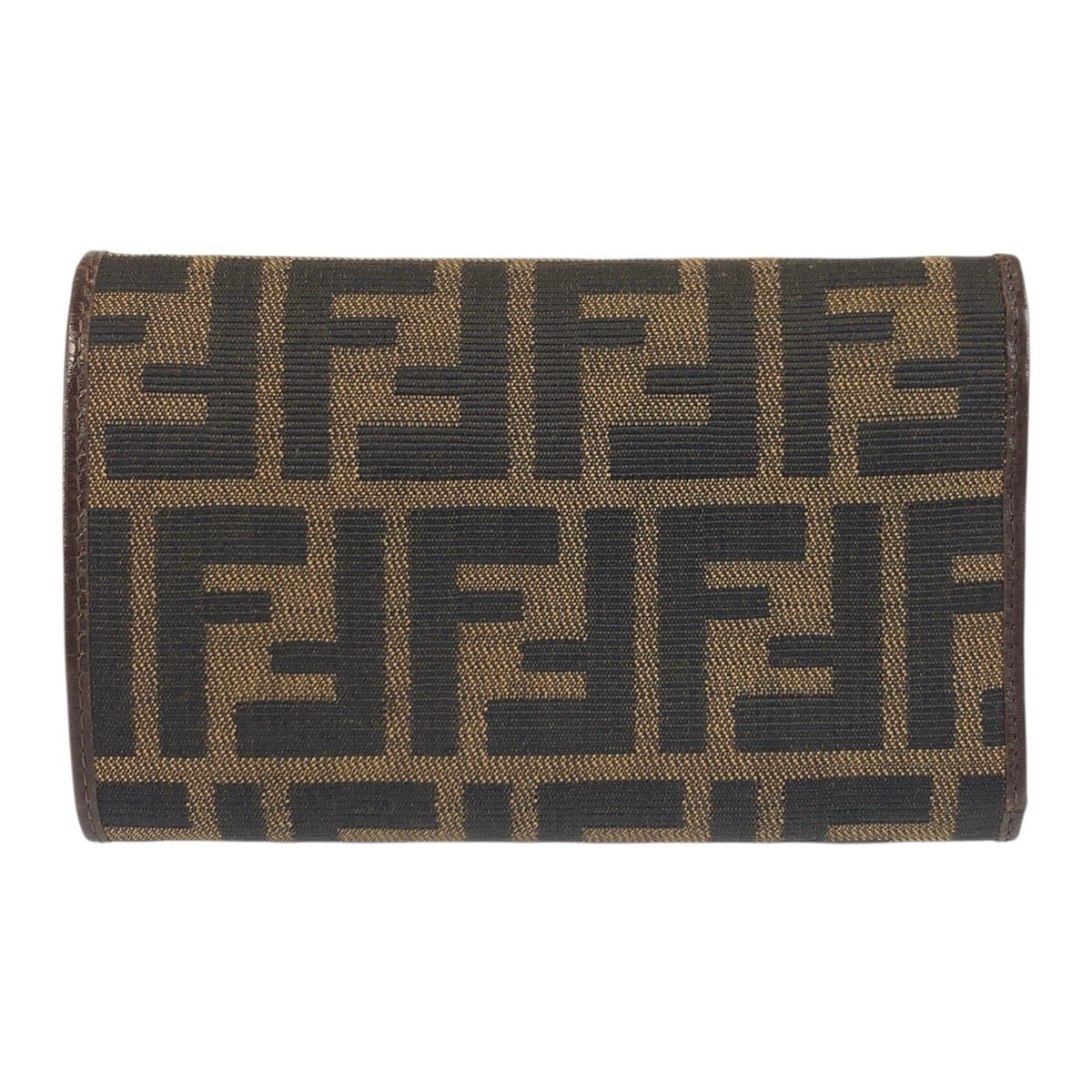 19408
FENDI フェンディ ズッカ ブラウン シルバー金具 キャンバス 07-15829/0-012 折り財布 コンパクトウォレット  レディース ABP