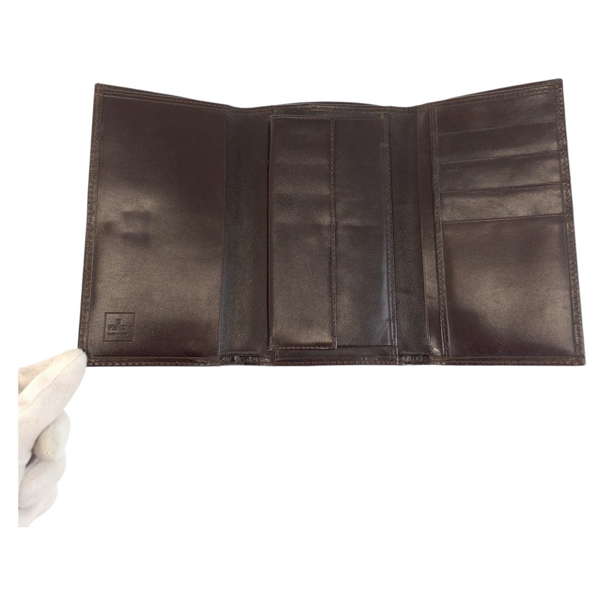 19408
FENDI フェンディ ズッカ ブラウン シルバー金具 キャンバス 07-15829/0-012 折り財布 コンパクトウォレット  レディース ABP