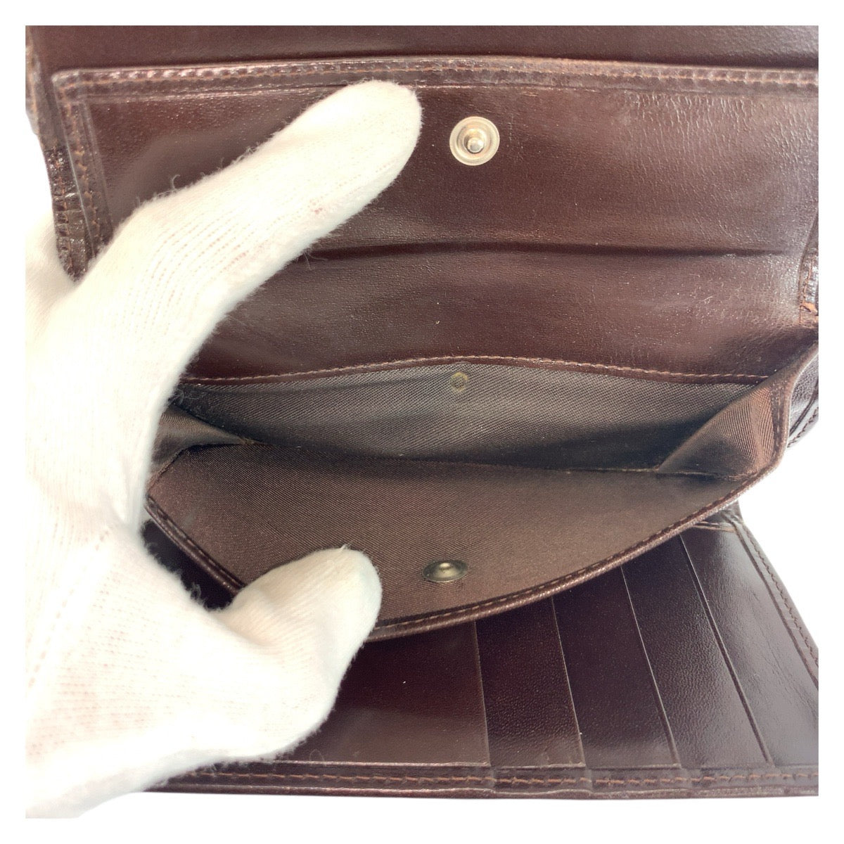 19408
FENDI フェンディ ズッカ ブラウン シルバー金具 キャンバス 07-15829/0-012 折り財布 コンパクトウォレット  レディース ABP