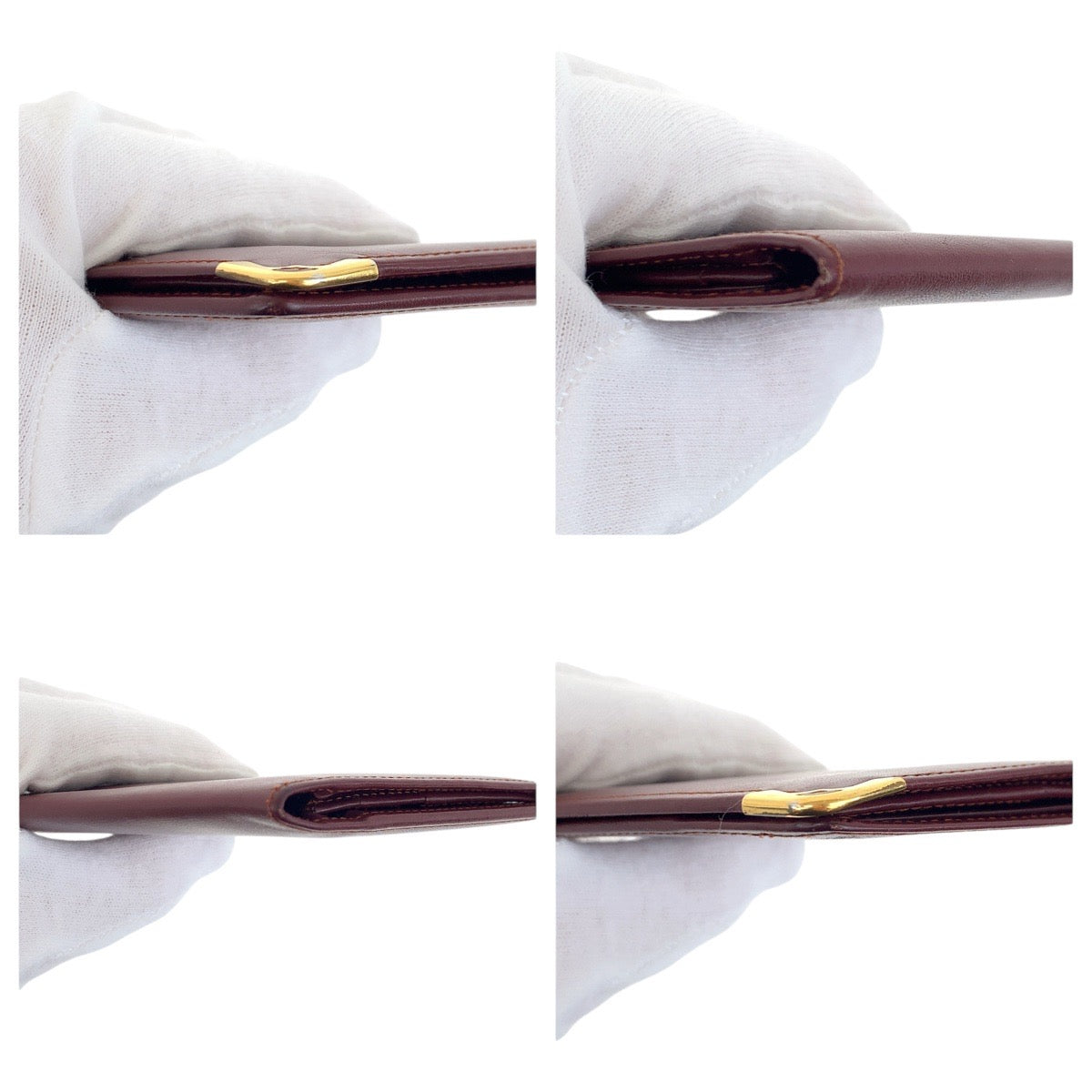 19409
CARTIER カルティエ マストライン ワインレッド ボルドー ゴールド金具 レザー  長財布 札入れ 男女兼用  レディース ABP