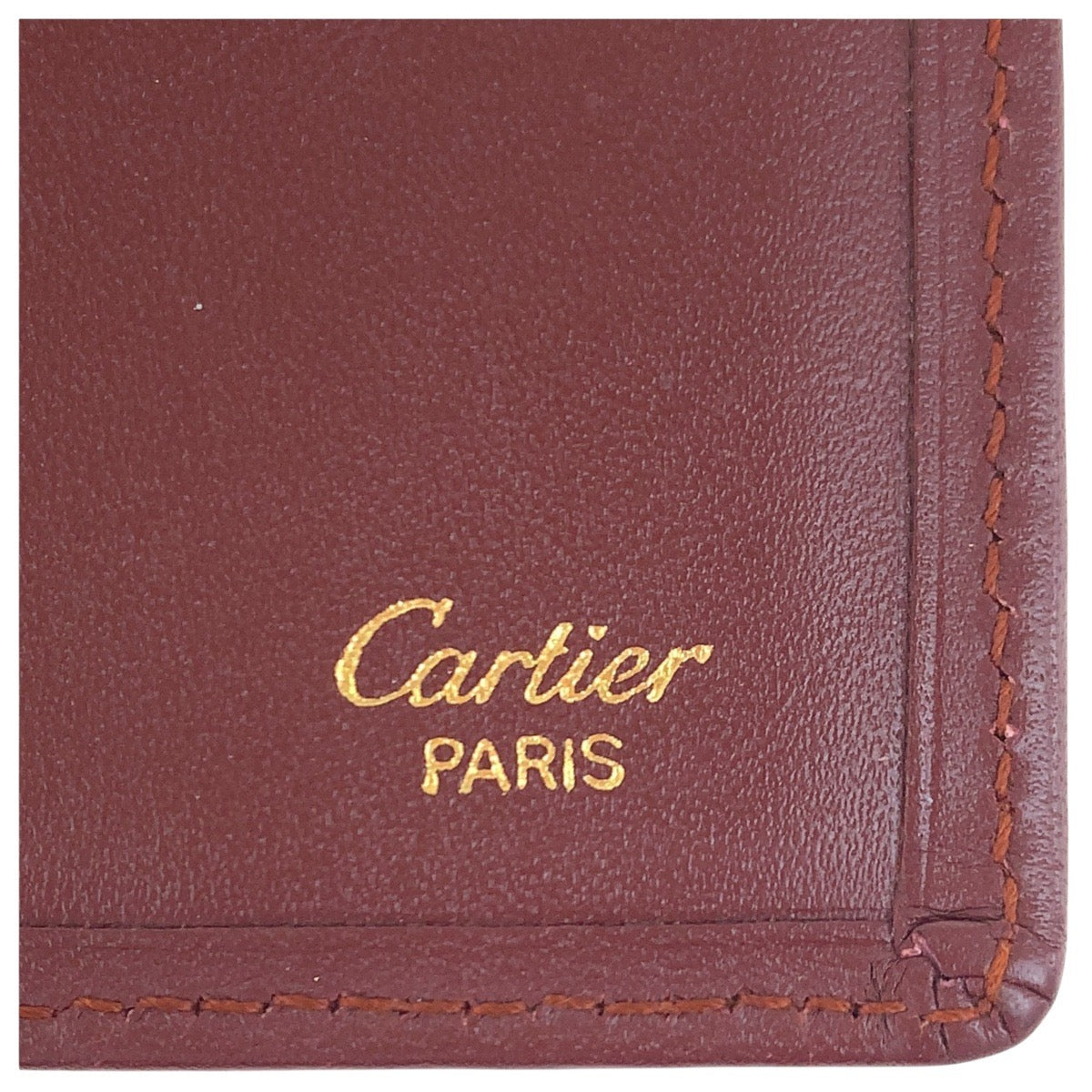 19409
CARTIER カルティエ マストライン ワインレッド ボルドー ゴールド金具 レザー  長財布 札入れ 男女兼用  レディース ABP
