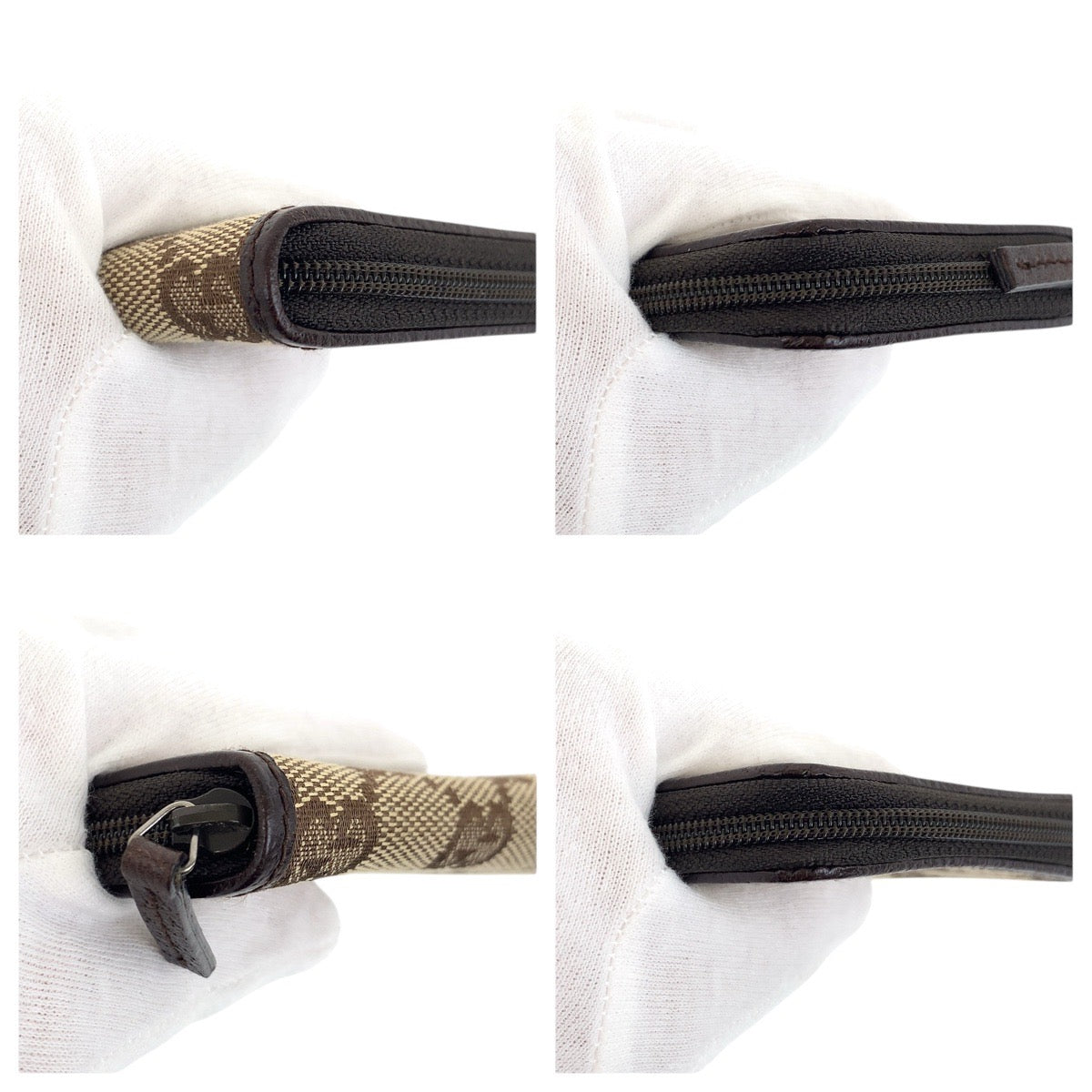 19410
GUCCI グッチ ブラウン シルバー金具 GGキャンバス / レザー 115255  コインケース 小銭入れ 男女兼用  レディース A