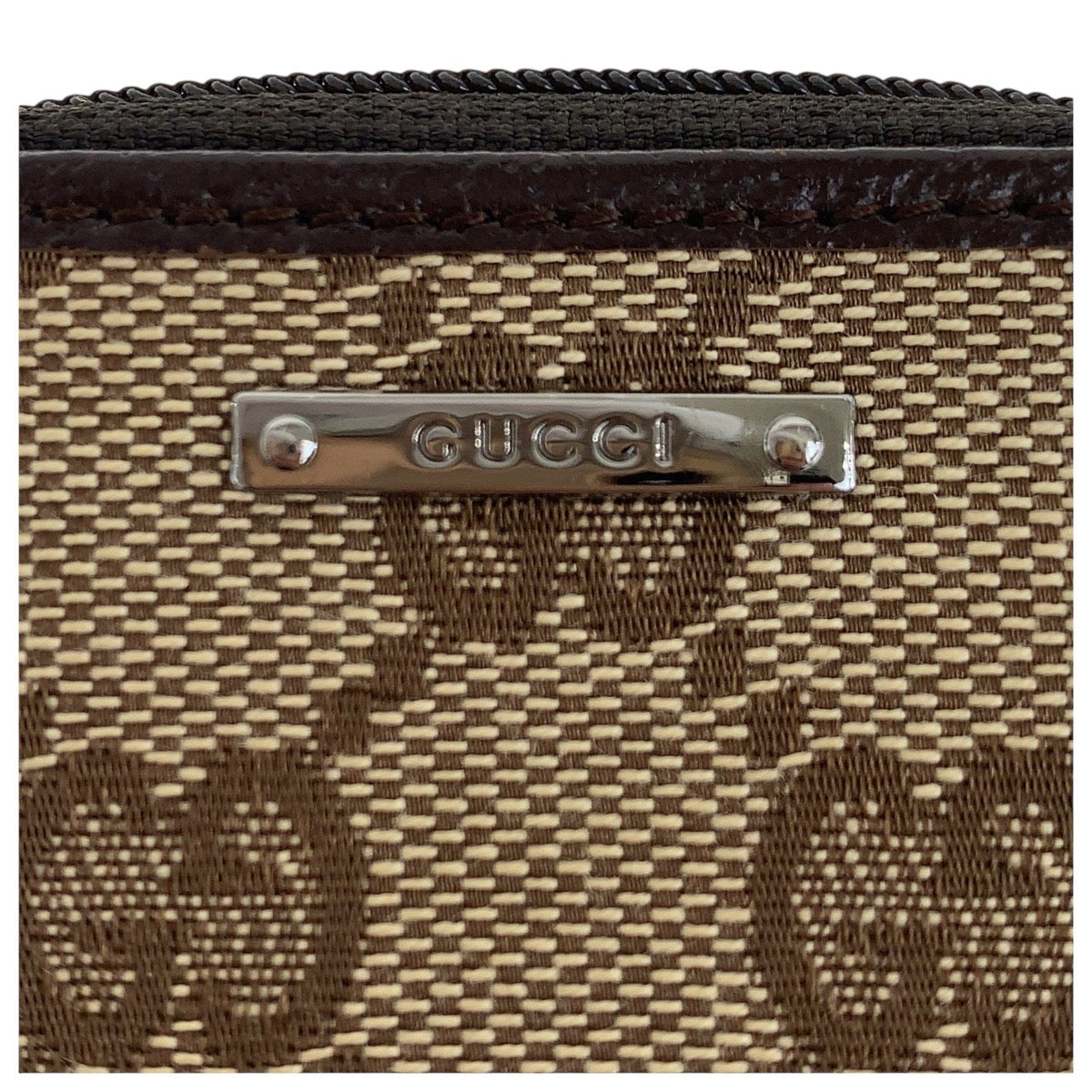19410
GUCCI グッチ ブラウン シルバー金具 GGキャンバス / レザー 115255  コインケース 小銭入れ 男女兼用  レディース A