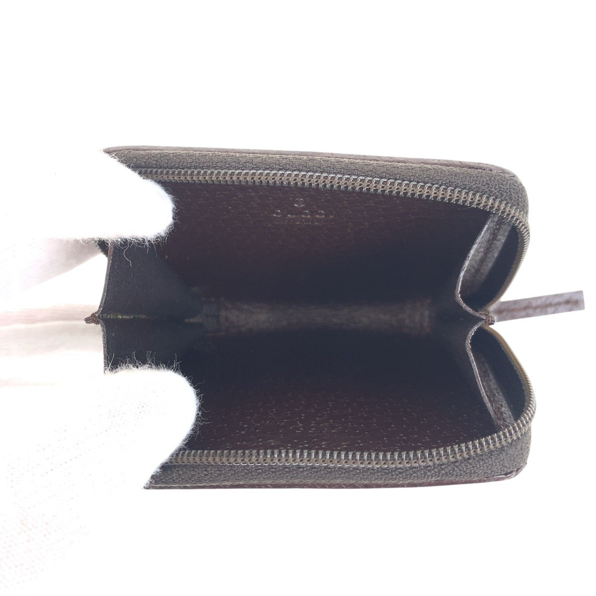 19410
GUCCI グッチ ブラウン シルバー金具 GGキャンバス / レザー 115255  コインケース 小銭入れ 男女兼用  レディース A