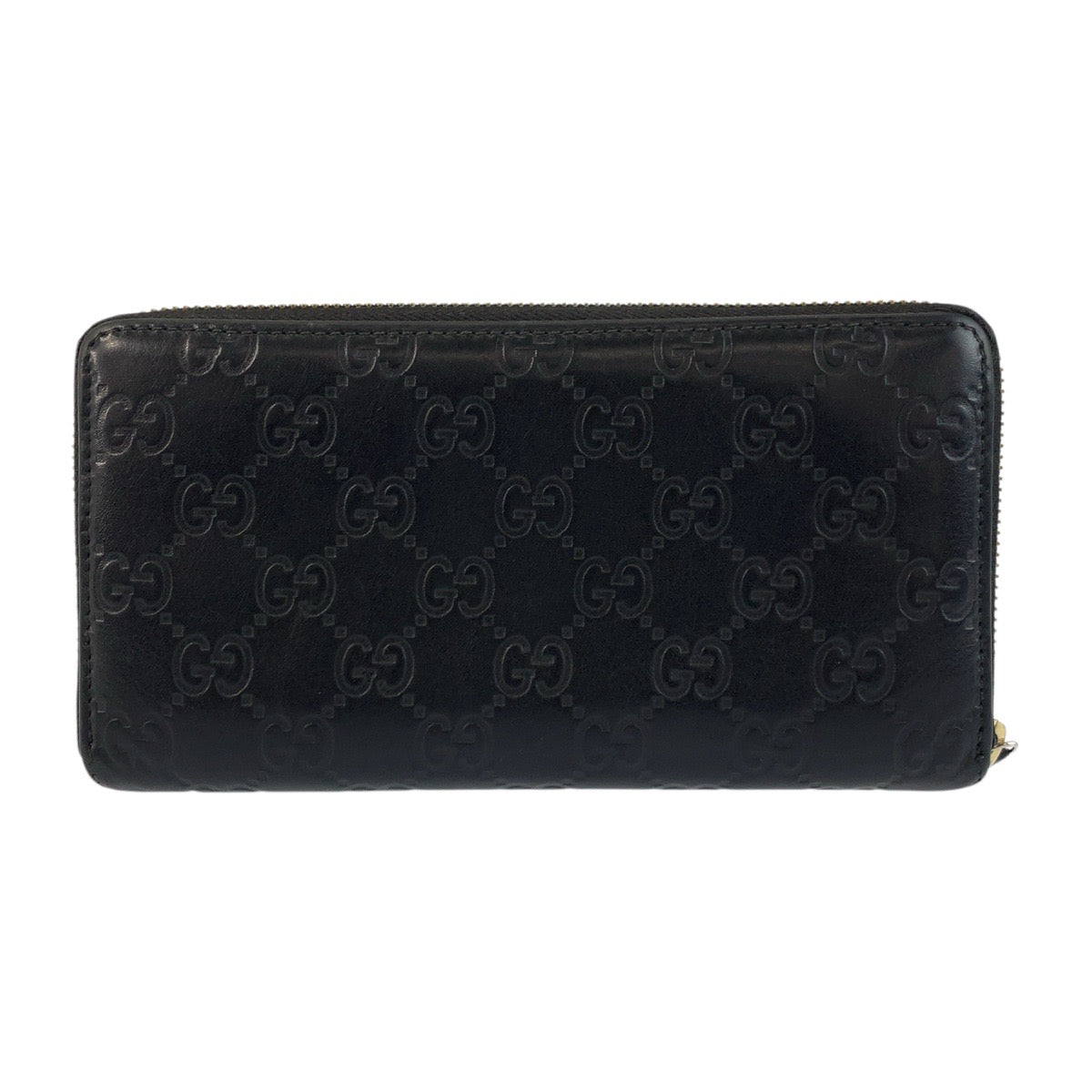 19414
GUCCI グッチ グッチシマ ブラック 黒 ゴールド金具 レザー 112724 長財布 ロングウォレット  レディース AB