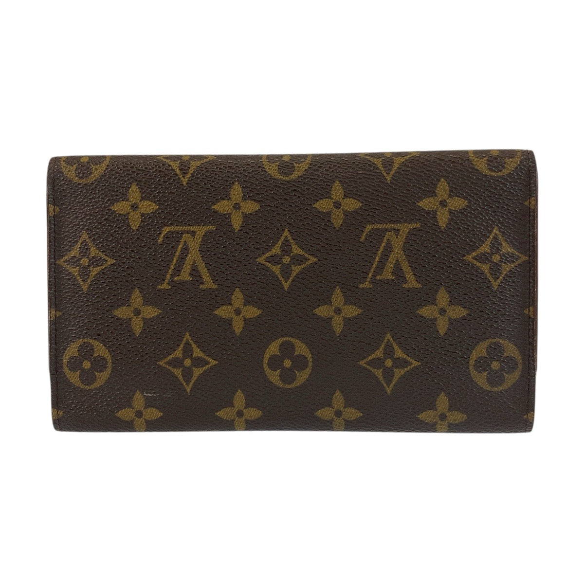 19417
LOUIS VUITTON ルイヴィトン モノグラム ポルトトレゾール インターナショナル ブラウン ゴールド金具 PVC M61215 長財布 ロングウォレット  レディース AB