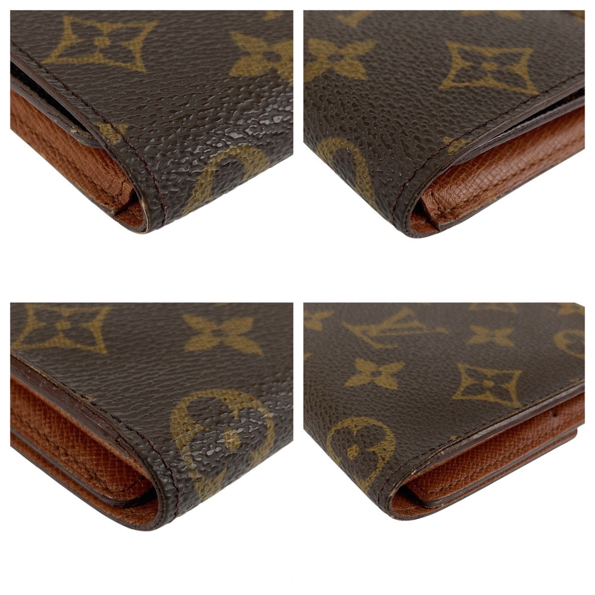 19417
LOUIS VUITTON ルイヴィトン モノグラム ポルトトレゾール インターナショナル ブラウン ゴールド金具 PVC M61215 長財布 ロングウォレット  レディース AB