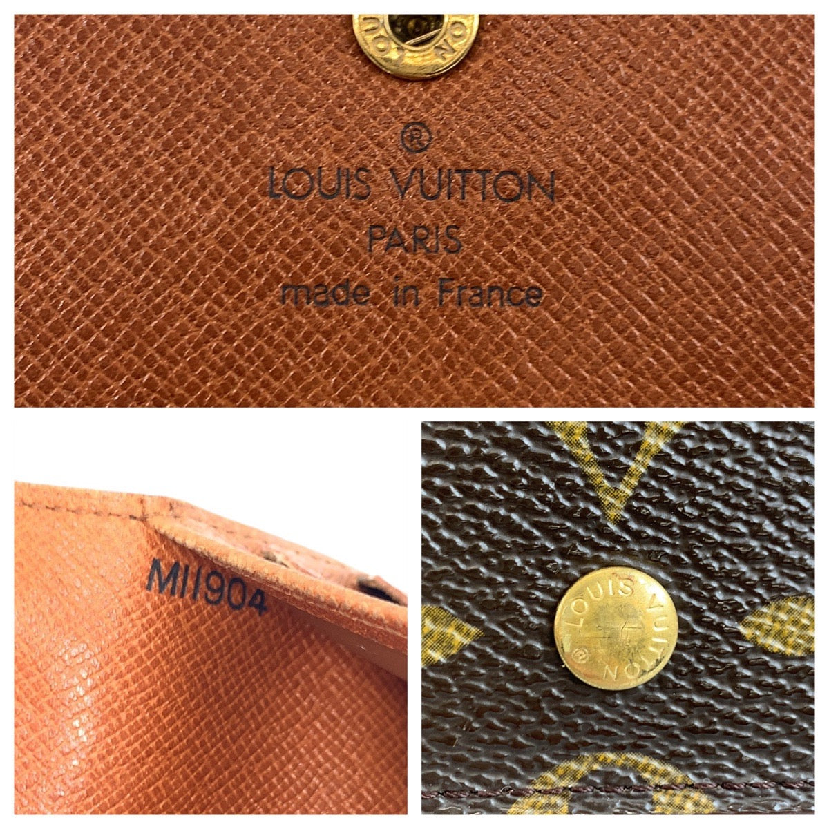 19417
LOUIS VUITTON ルイヴィトン モノグラム ポルトトレゾール インターナショナル ブラウン ゴールド金具 PVC M61215 長財布 ロングウォレット  レディース AB