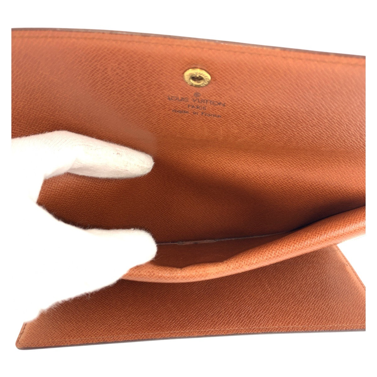 19417
LOUIS VUITTON ルイヴィトン モノグラム ポルトトレゾール インターナショナル ブラウン ゴールド金具 PVC M61215 長財布 ロングウォレット  レディース AB