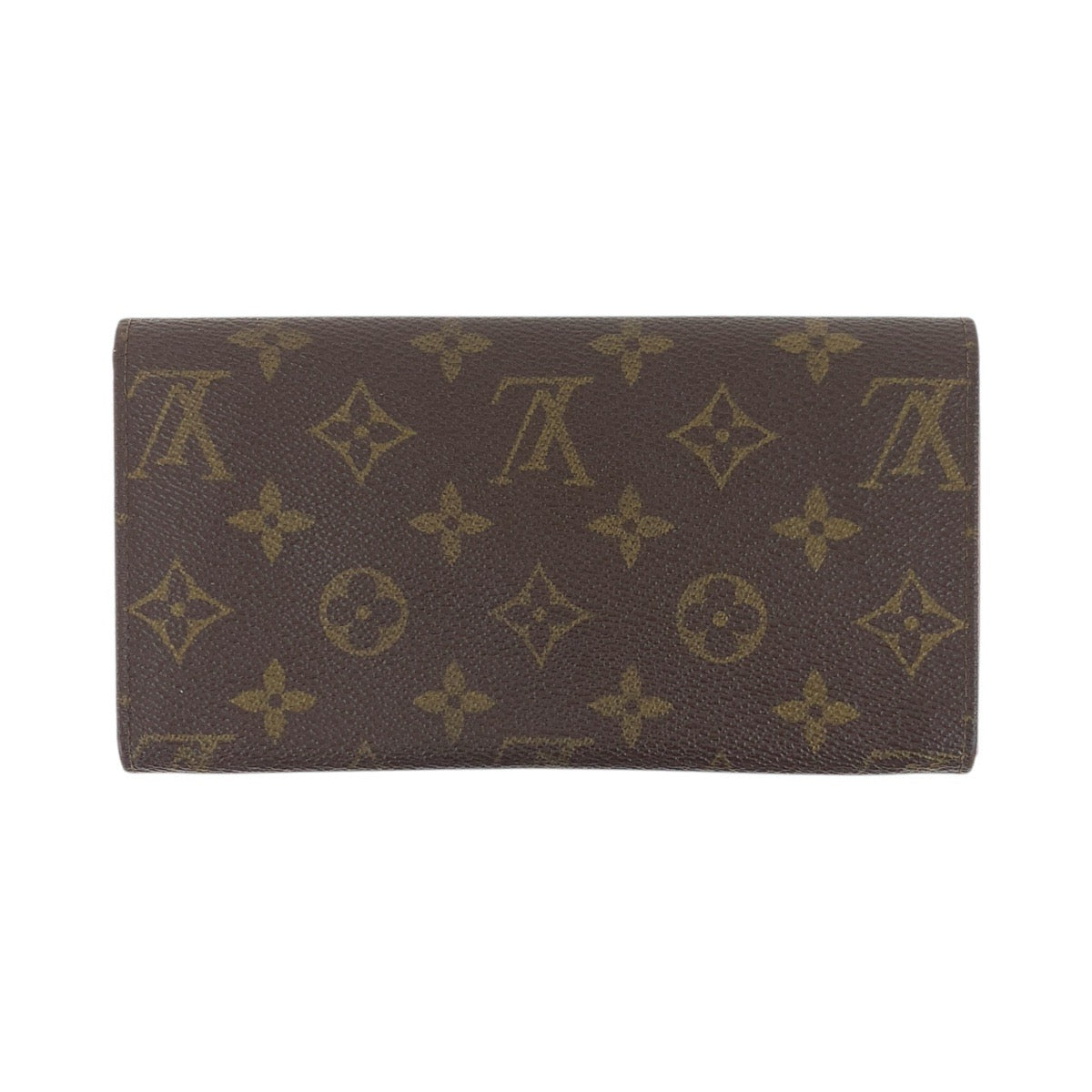 19419
LOUIS VUITTON ルイヴィトン ヴィンテージ モノグラム ポシェット ポルトモネ クレディ ブラウン ゴールド金具 PVC M61724  長財布 ロングウォレット 男女兼用  レディース AB