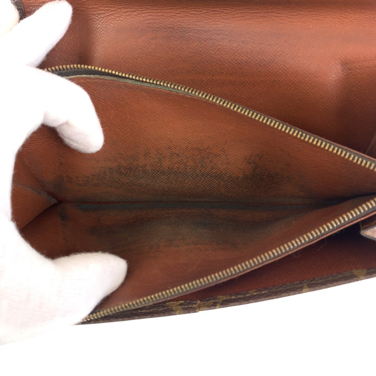 19419
LOUIS VUITTON ルイヴィトン ヴィンテージ モノグラム ポシェット ポルトモネ クレディ ブラウン ゴールド金具 PVC M61724  長財布 ロングウォレット 男女兼用  レディース AB