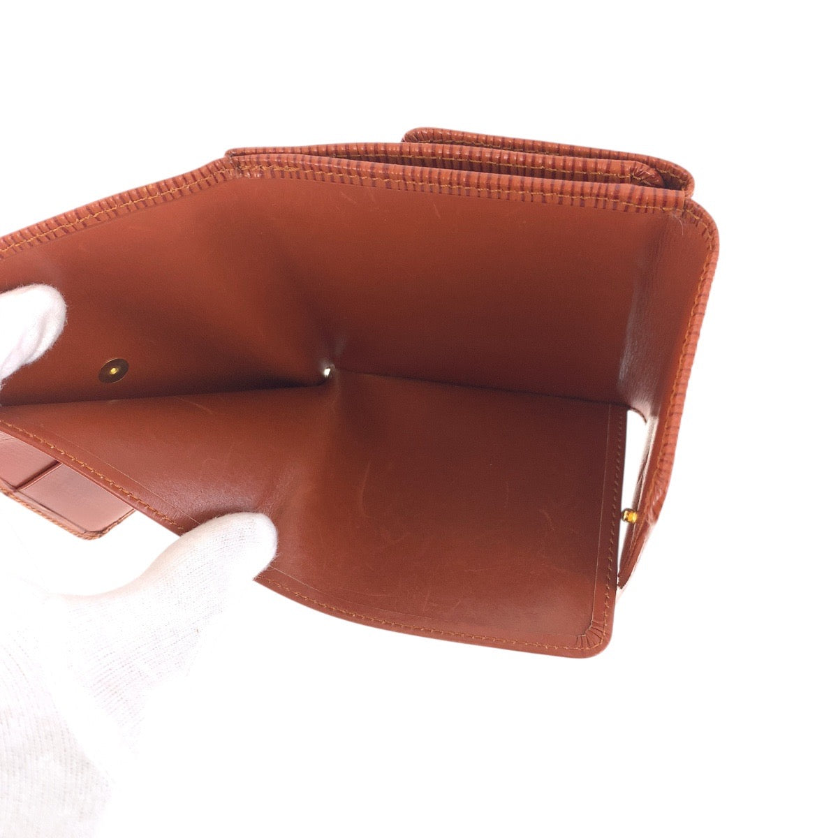 19421
LOUIS VUITTON ルイヴィトン ヴィンテージ エピ ポルトモネ ビエ カルトクレディ ケニアブラウン ブラウン ゴールド金具 レザー M63483 折り財布 コンパクトウォレット  レディース ABP