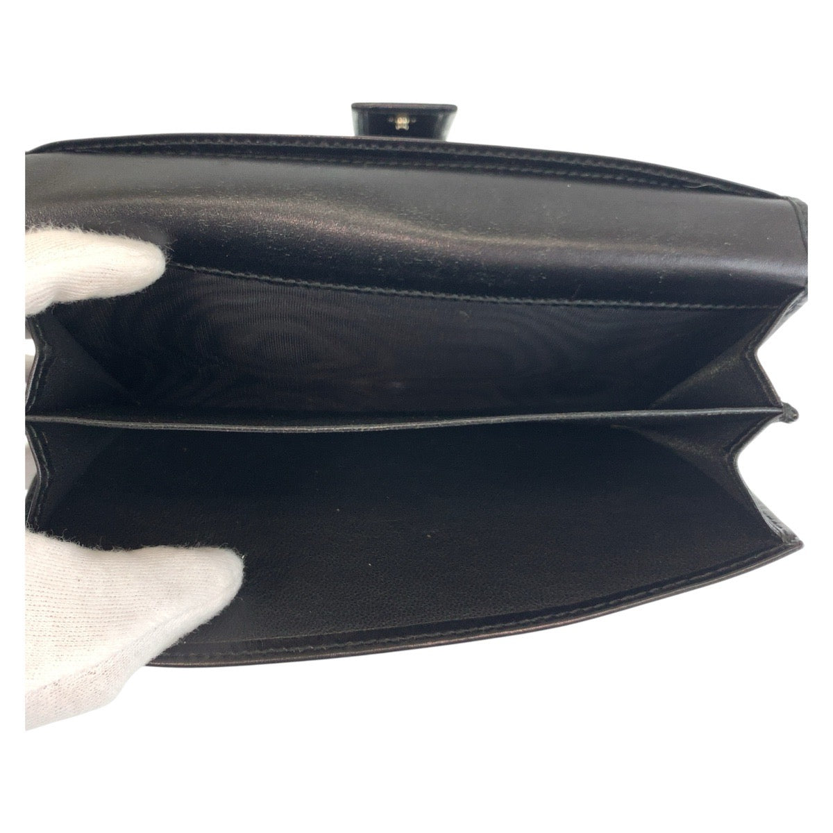 19424
GUCCI グッチ グッチシマ ブラック 黒 ゴールド金具 レザー 112715 長財布 ロングウォレット  レディース AB
