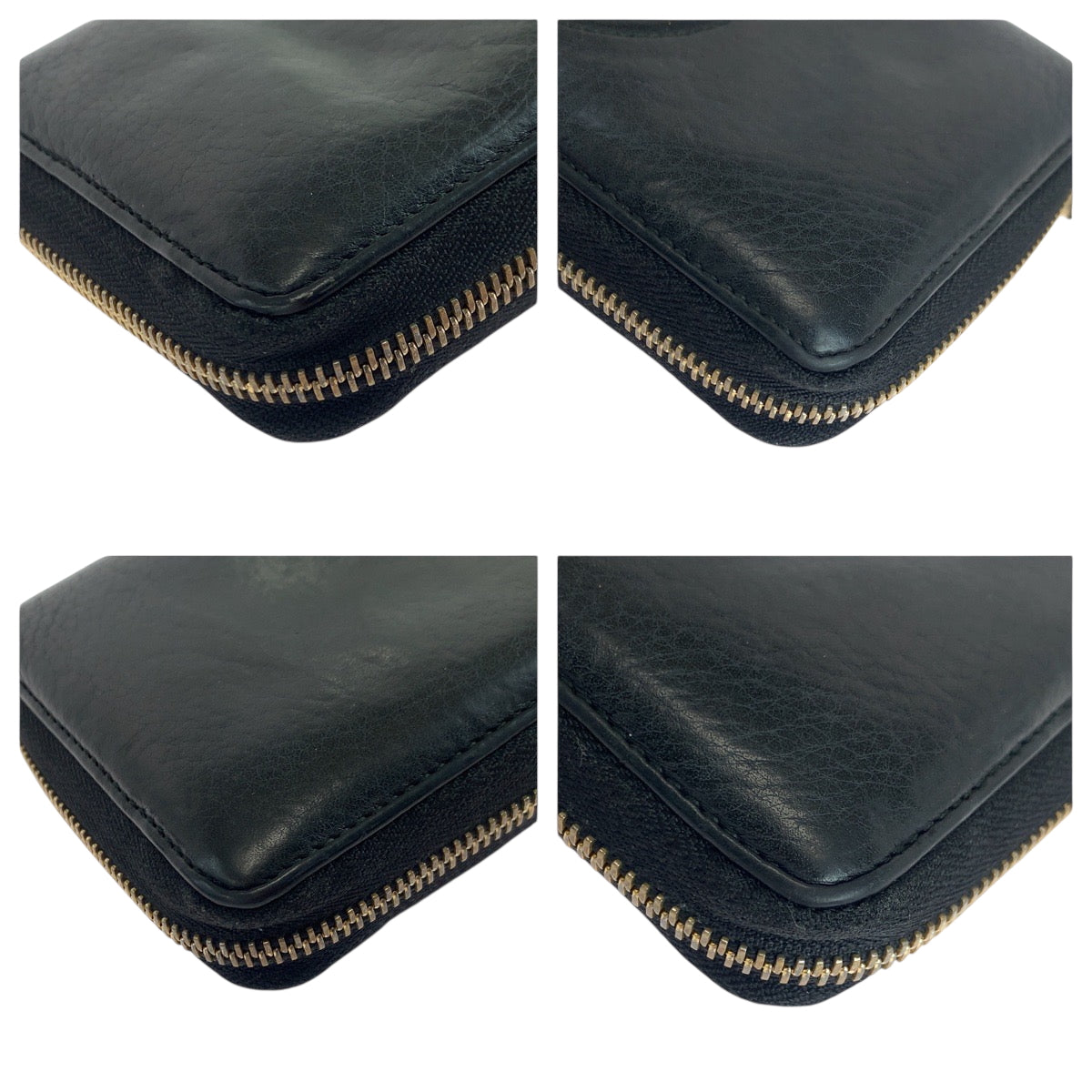 19425
GUCCI グッチ ソーホー インターロッキング ブラック 黒 ゴールド金具 レザー 308280 長財布 ラウンドファスナー  レディース AB