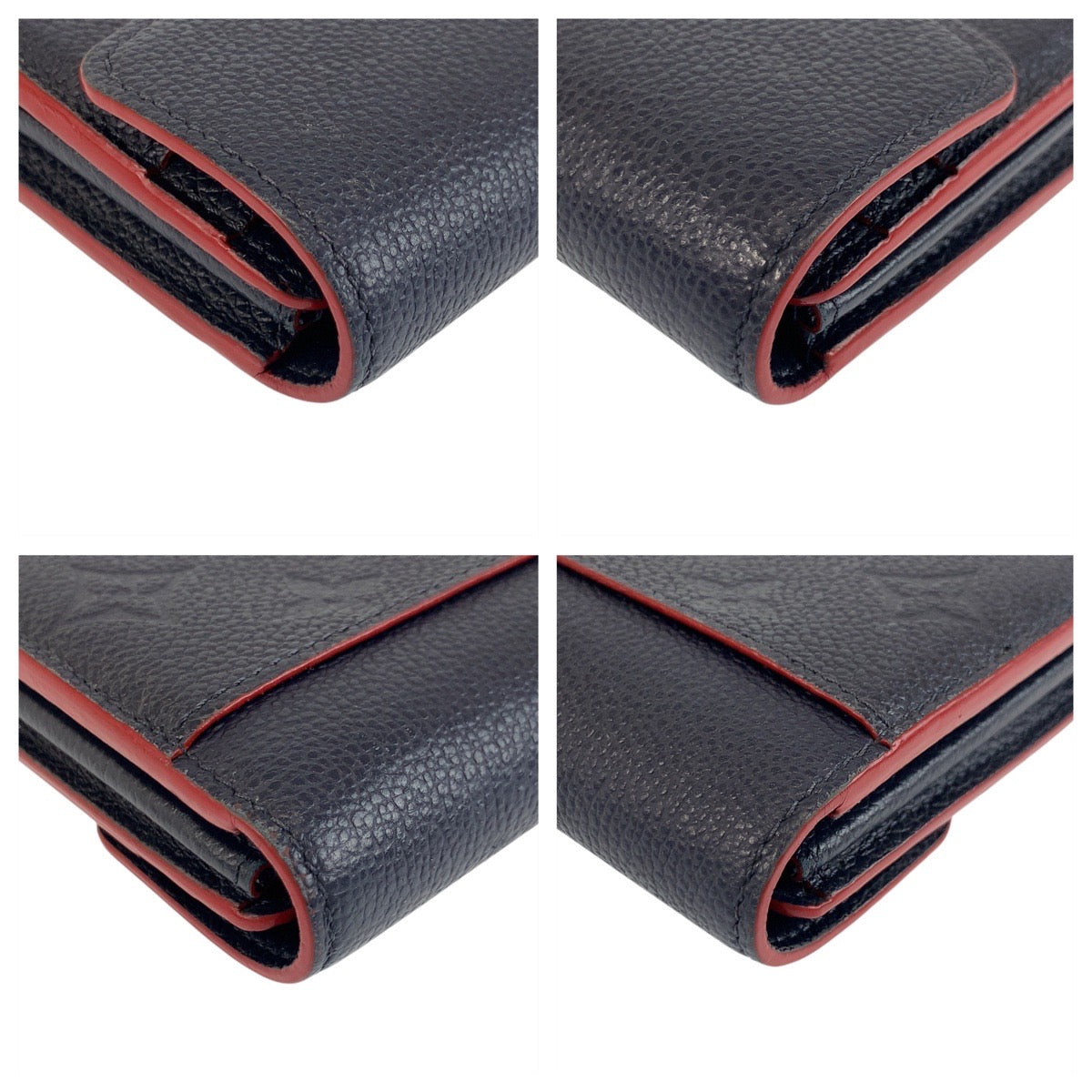 19426
LOUIS VUITTON ルイヴィトン モノグラム アンプラント ポルトフォイユ サラ ネイビー ゴールド金具 レザー M62125 長財布 ロングウォレット  レディース ABP27