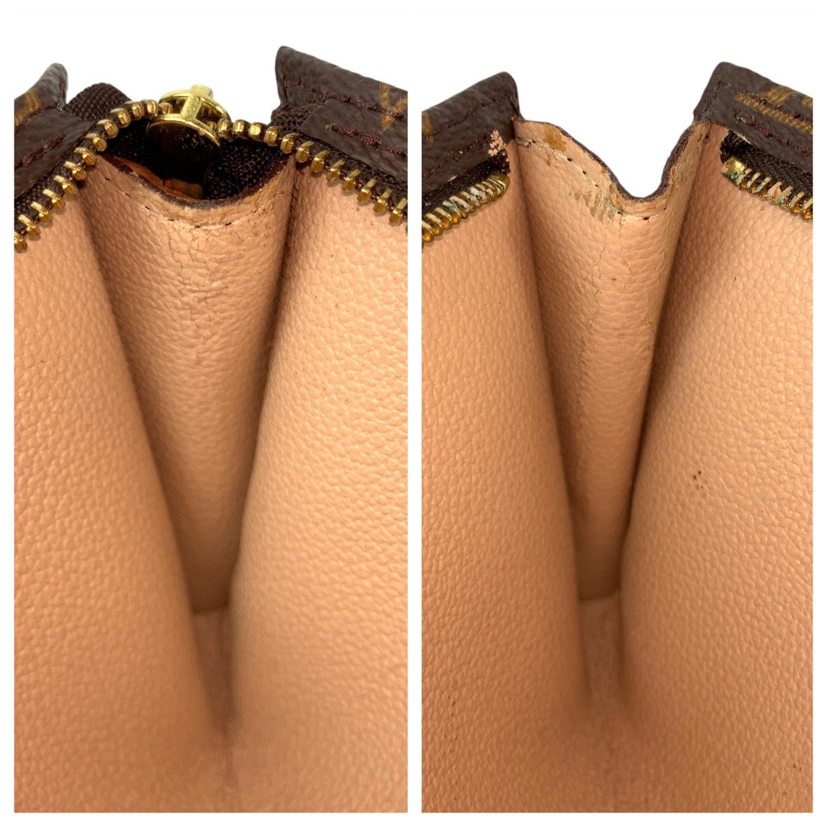 19427
LOUIS VUITTON ルイヴィトン モノグラム ポシェット コンパクト ツール ブラウン ゴールド金具 PVC M51970 ポーチ 小物入れ  レディース AB13